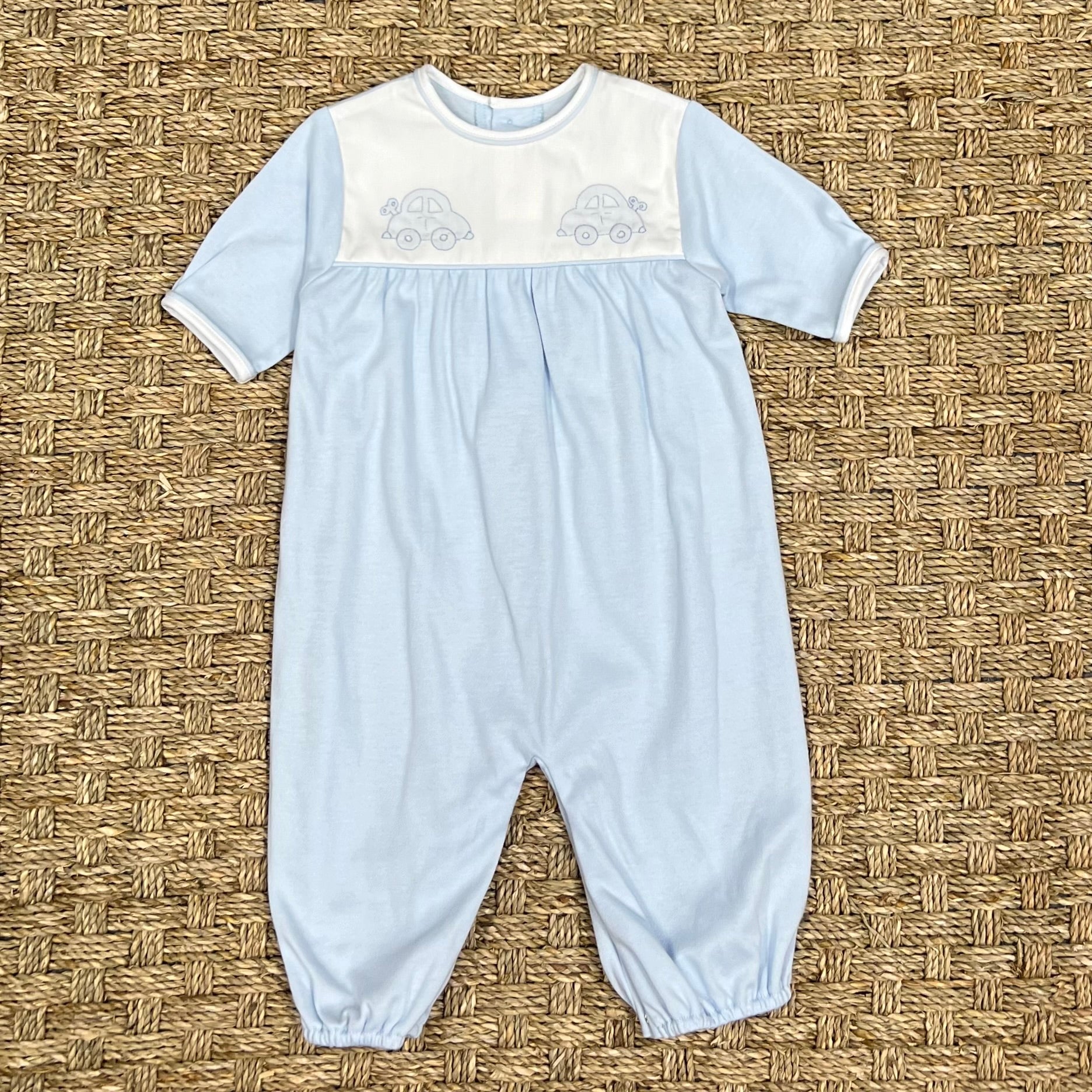 Auraluz Blue Knit Converter with Blue Wind Up Car Embroidery