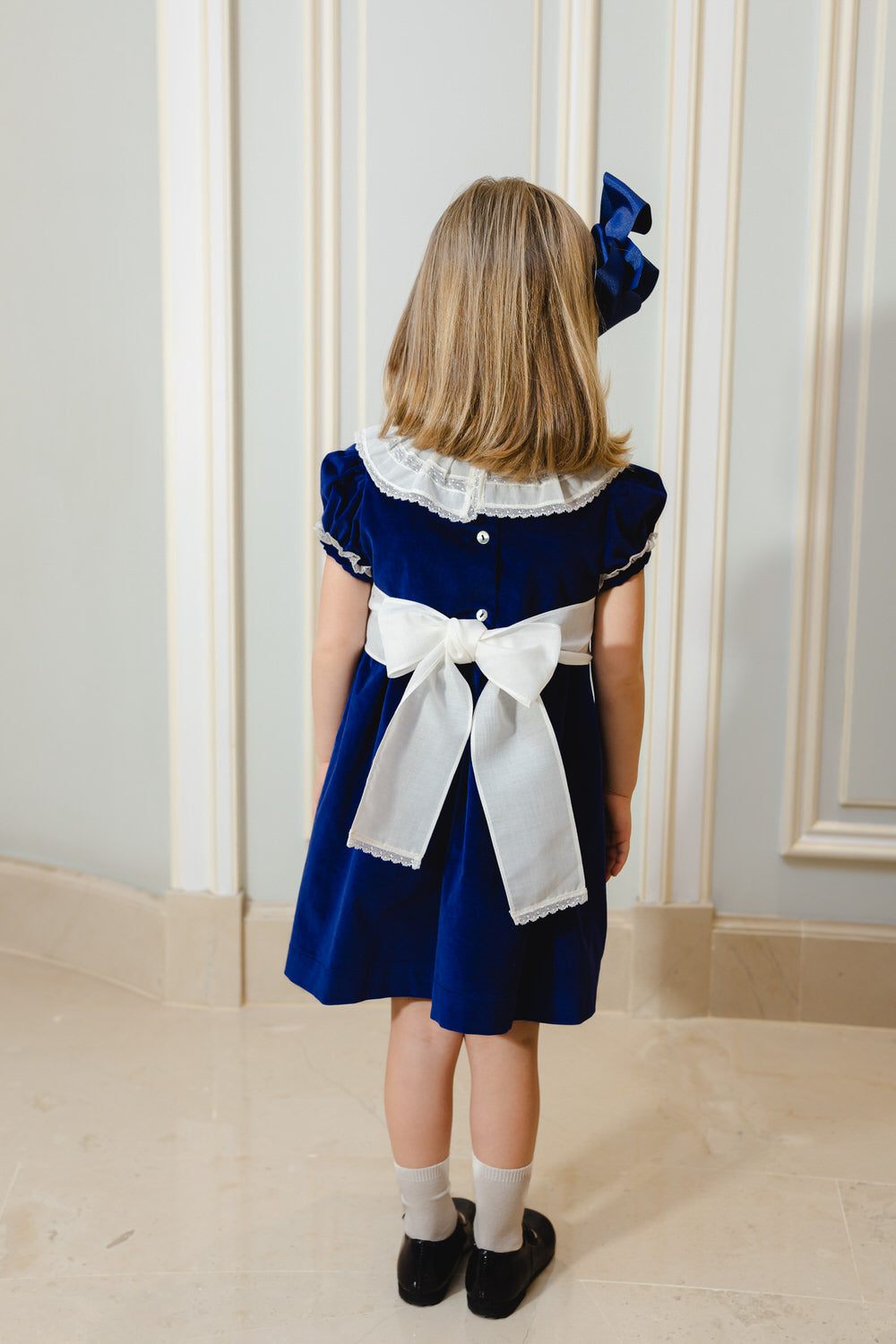 Sal & Pimenta Navy Velvet Dress