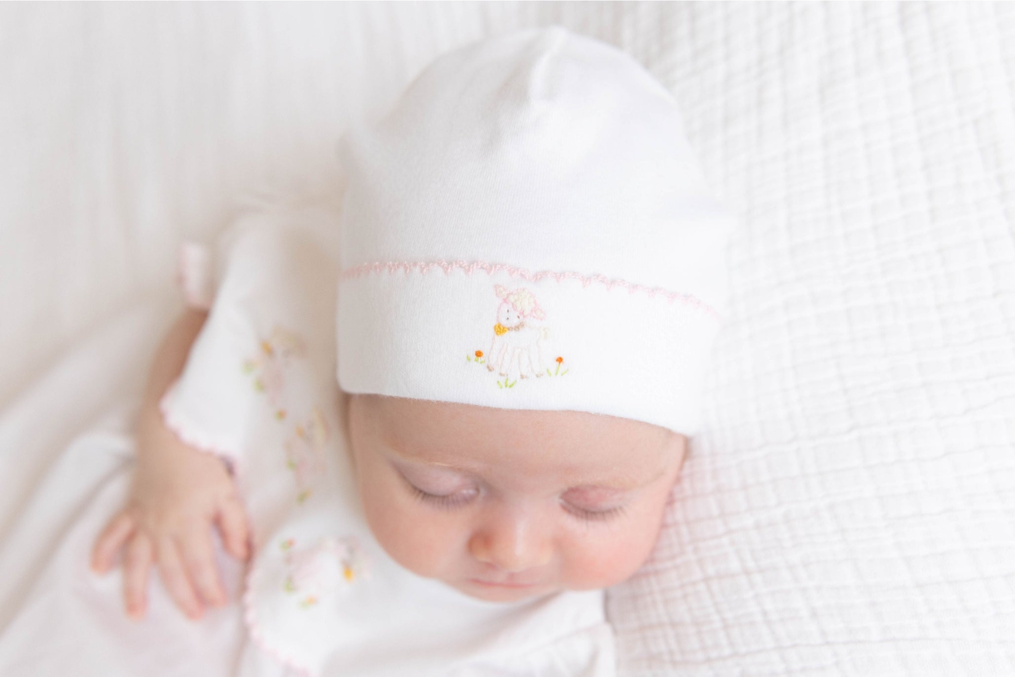 Yellow Lamb Lambikins Woven Bubble