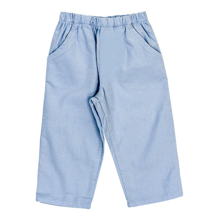 Bailey Boys Elastic Pants, Light Blue Cord