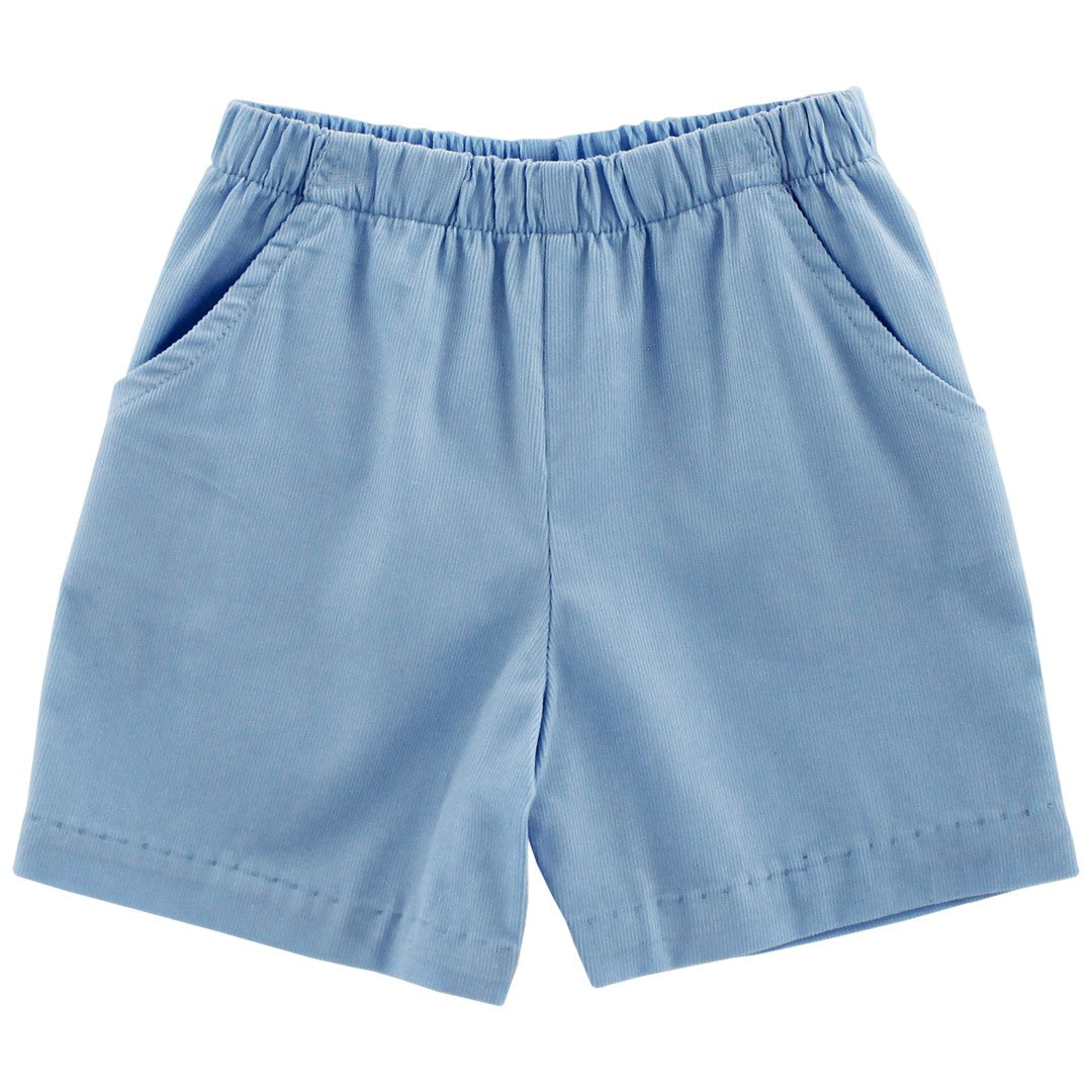 Bailey Boys Elastic Waist Short, Light Blue Cord