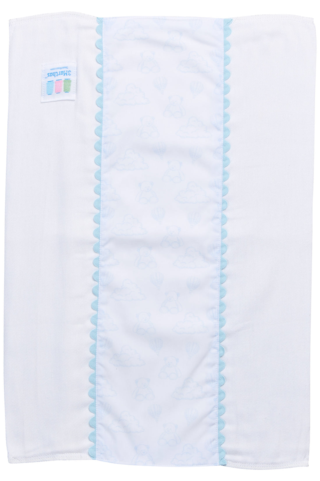 3 Martha's Teddy Bear Fancy Fabric Burp Cloth