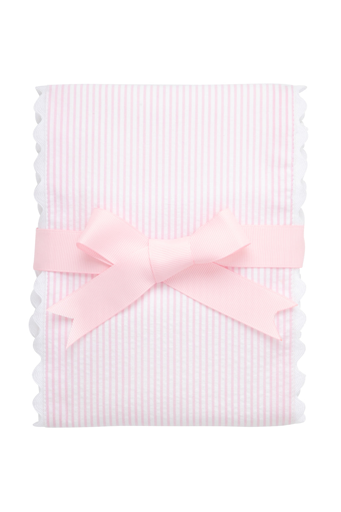 3 Martha's Seersucker Stripe Fancy Fabric Burp