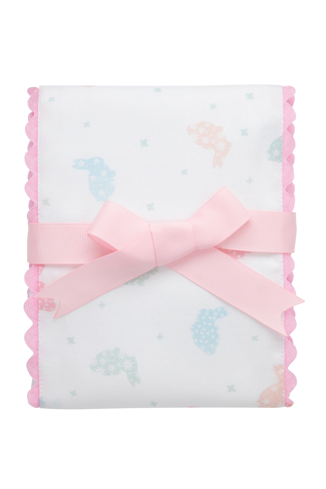 3 Martha's Bunny Fancy Fabric Burp Cloth