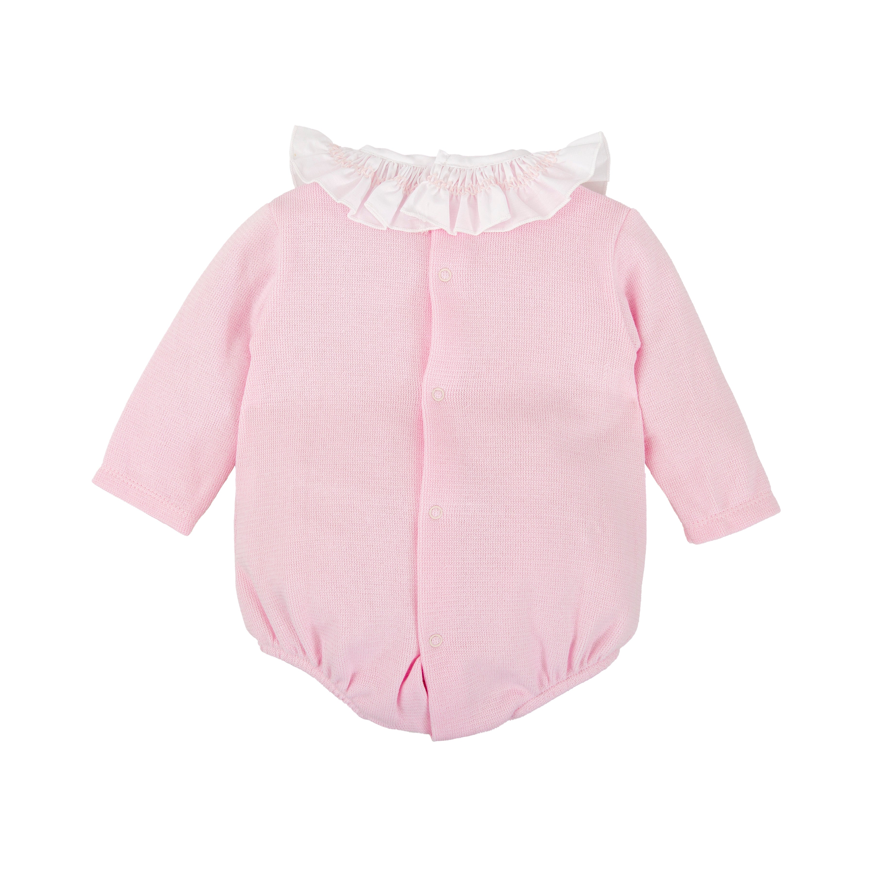 Babidu Pink Smocked Bubble