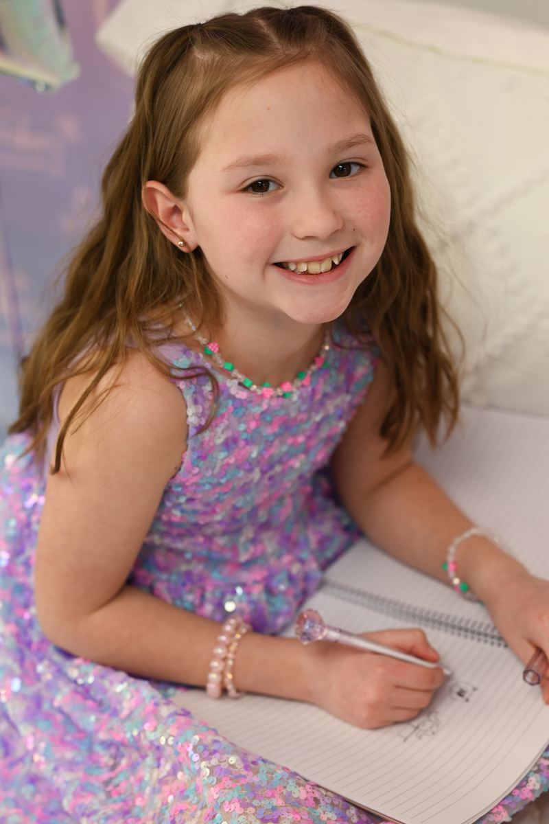 Creative Education Purple Party Sequins Dress