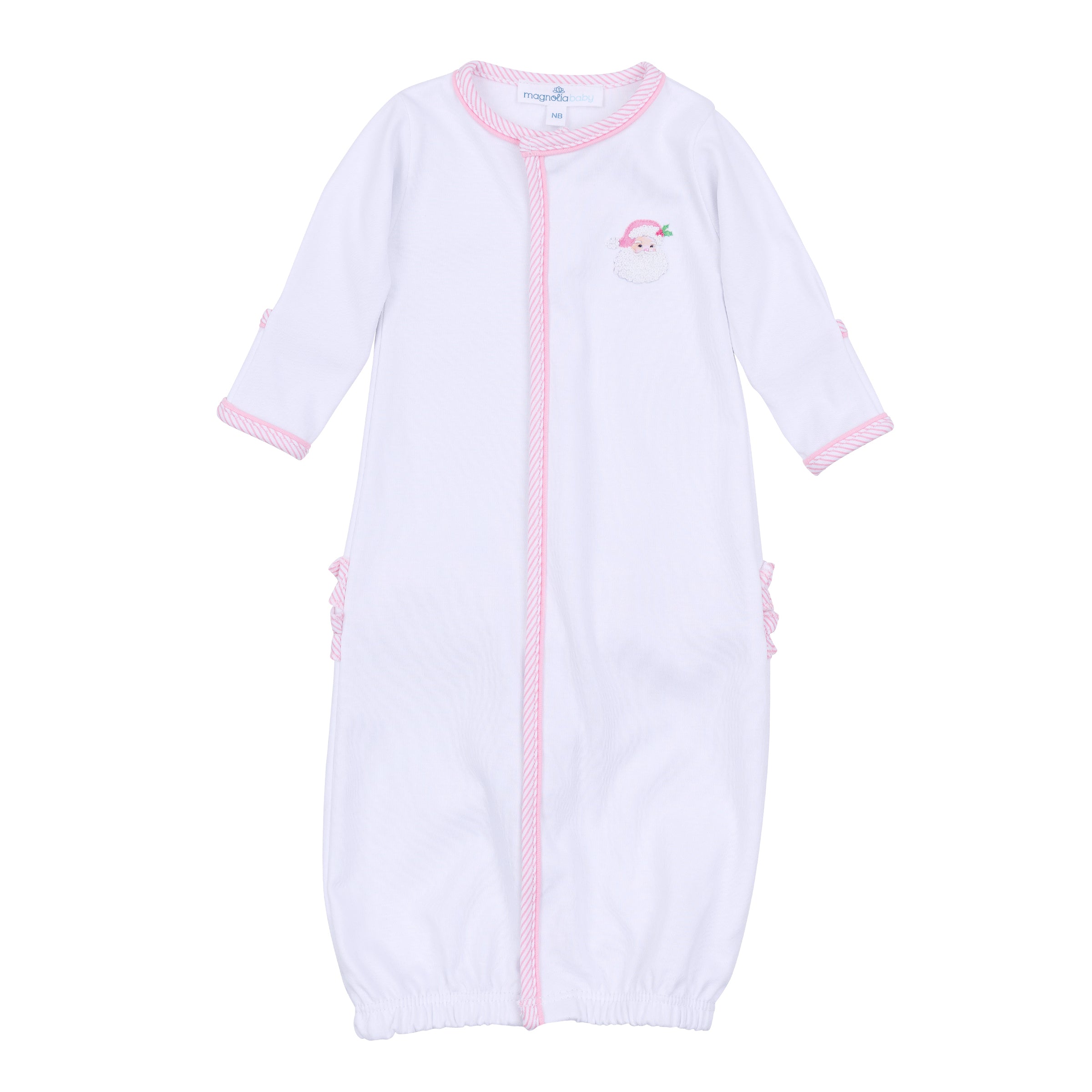 Magnolia Baby Santa Baby Embroidered Ruffle Converter