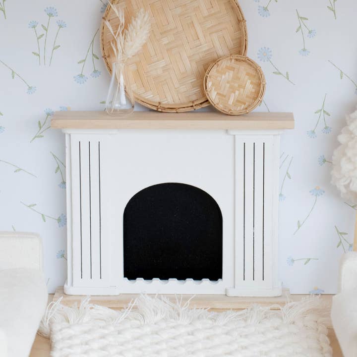 Macy Mae Dollhouse Valencia Arched Fireplace