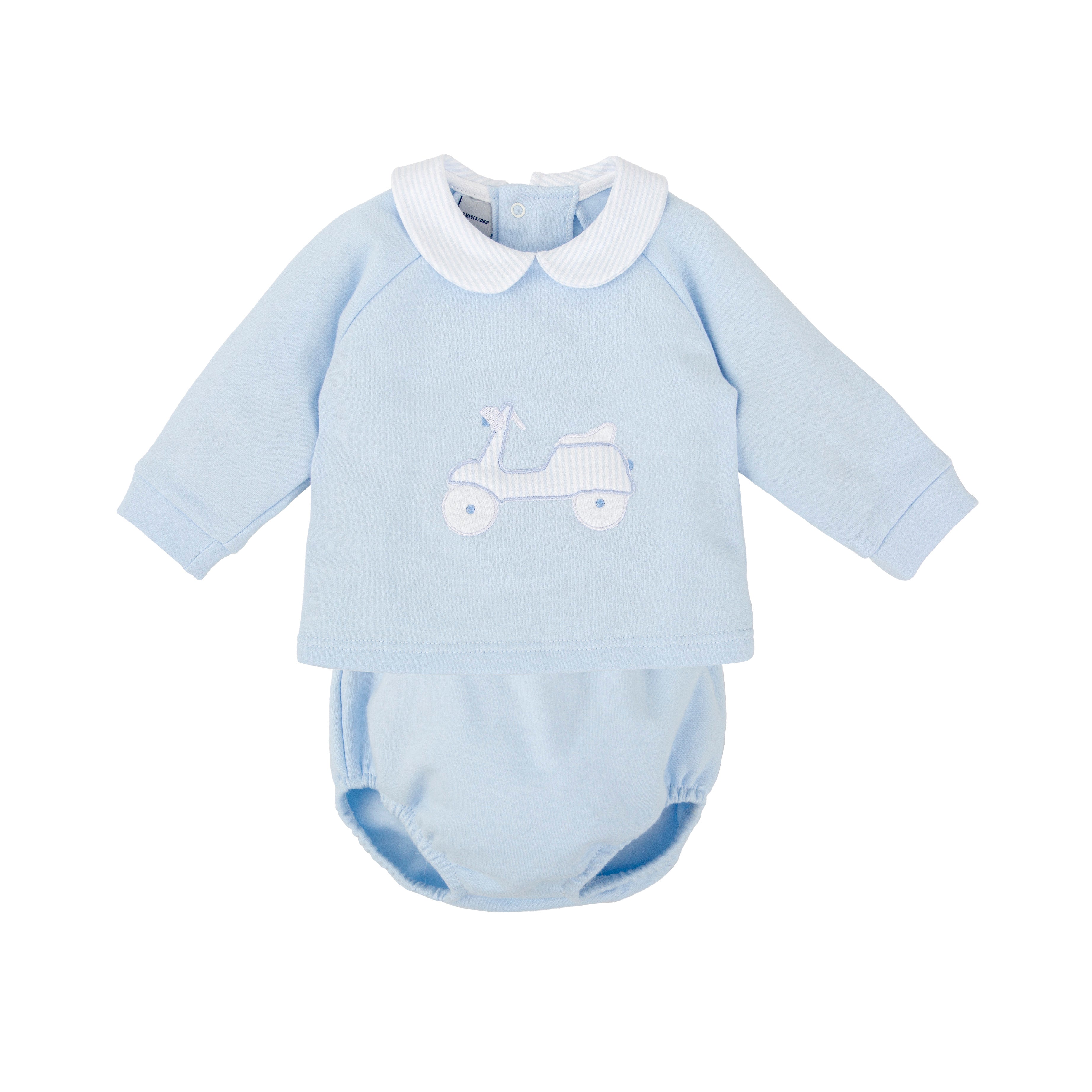 Babidu Blue Vespa Cotton Diaper Set