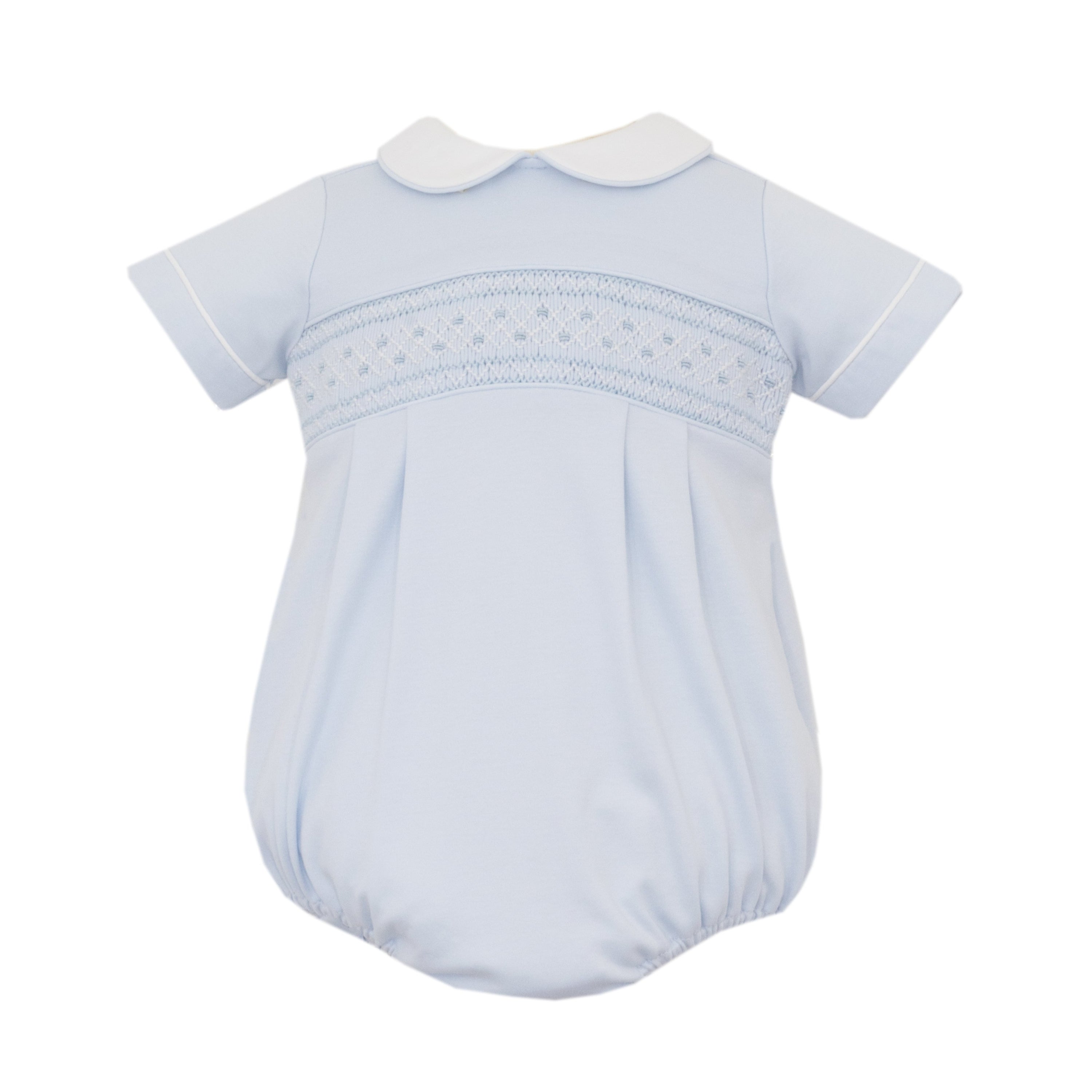 Petit Bebe Marcos Light Blue Knit Short Bubble