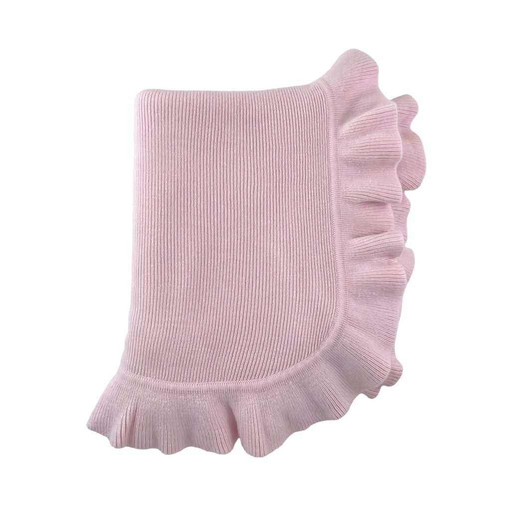 A Soft Idea Cashmere-Like Acrylic Jersey Knit Ruffle Blanket