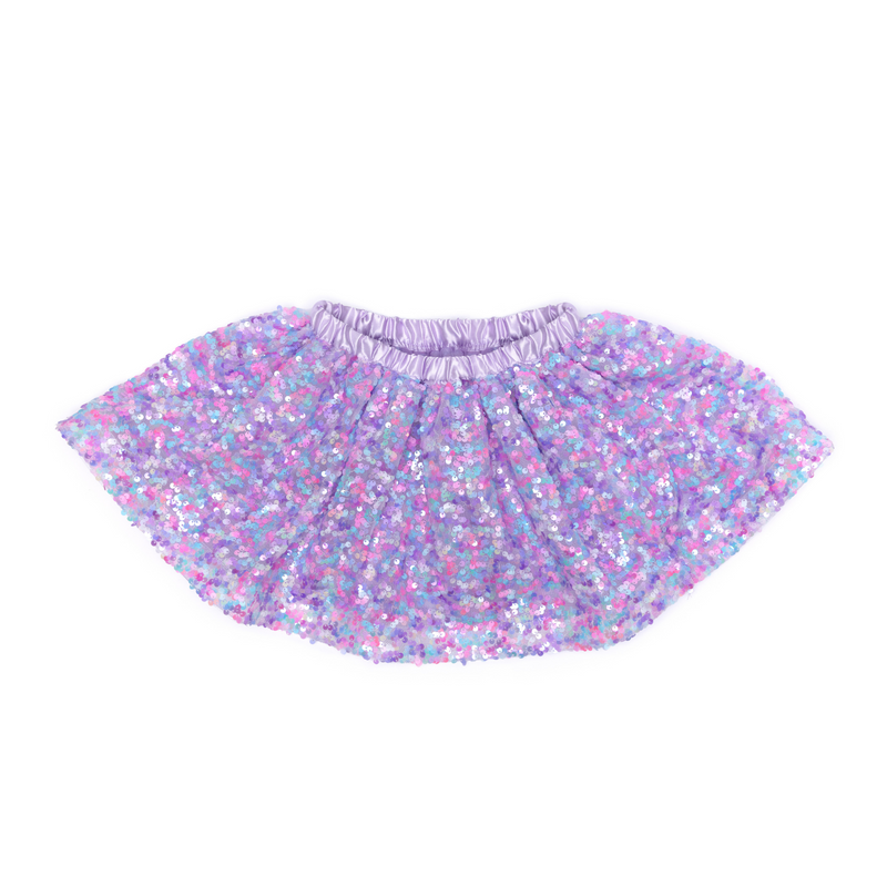 Creative Education Purple Party Sequins Skirt