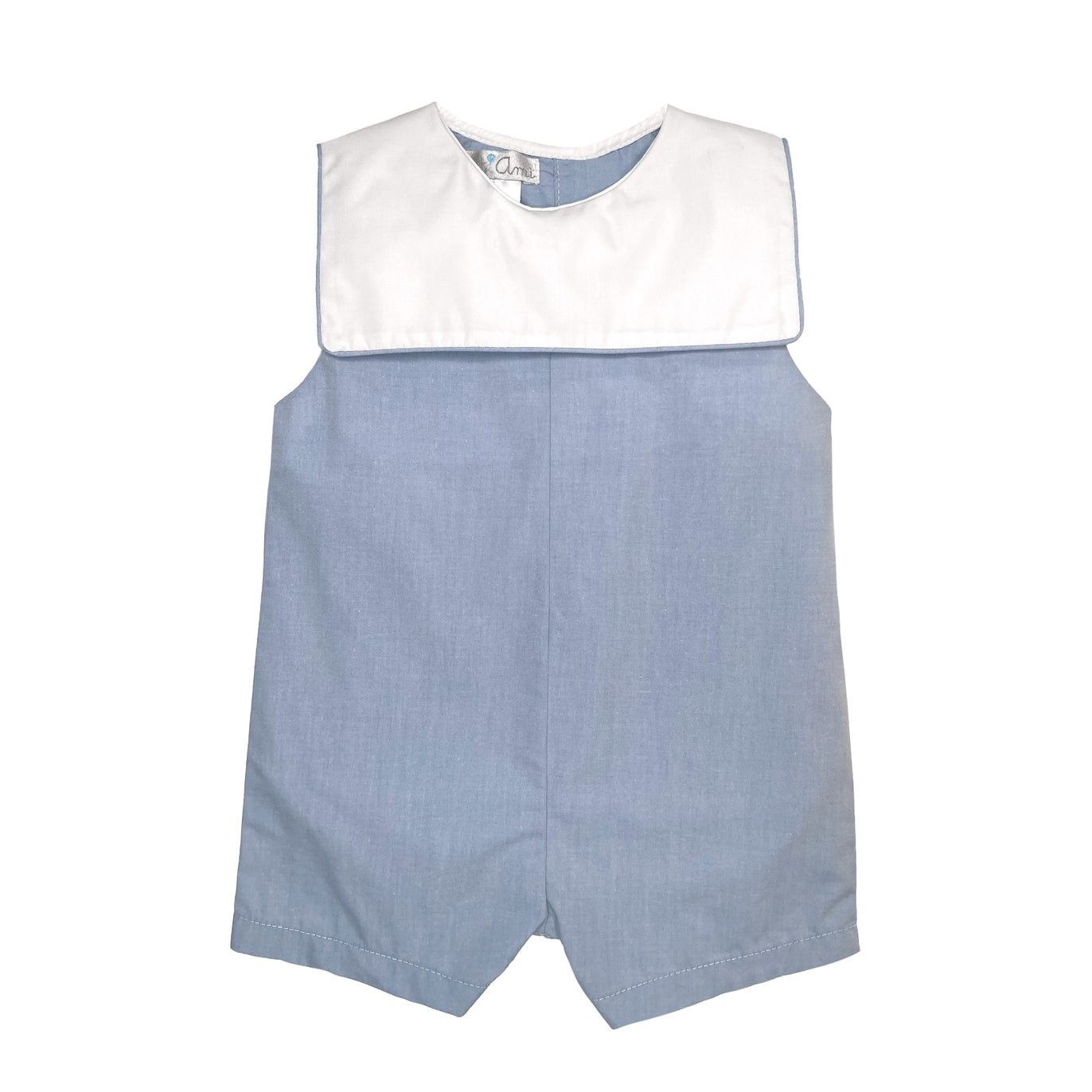 Petit Ami Romper with Square Collar