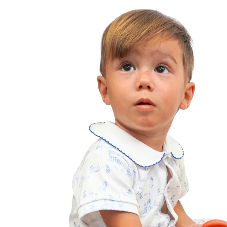 Marcela Dogs Pima Cotton Romper