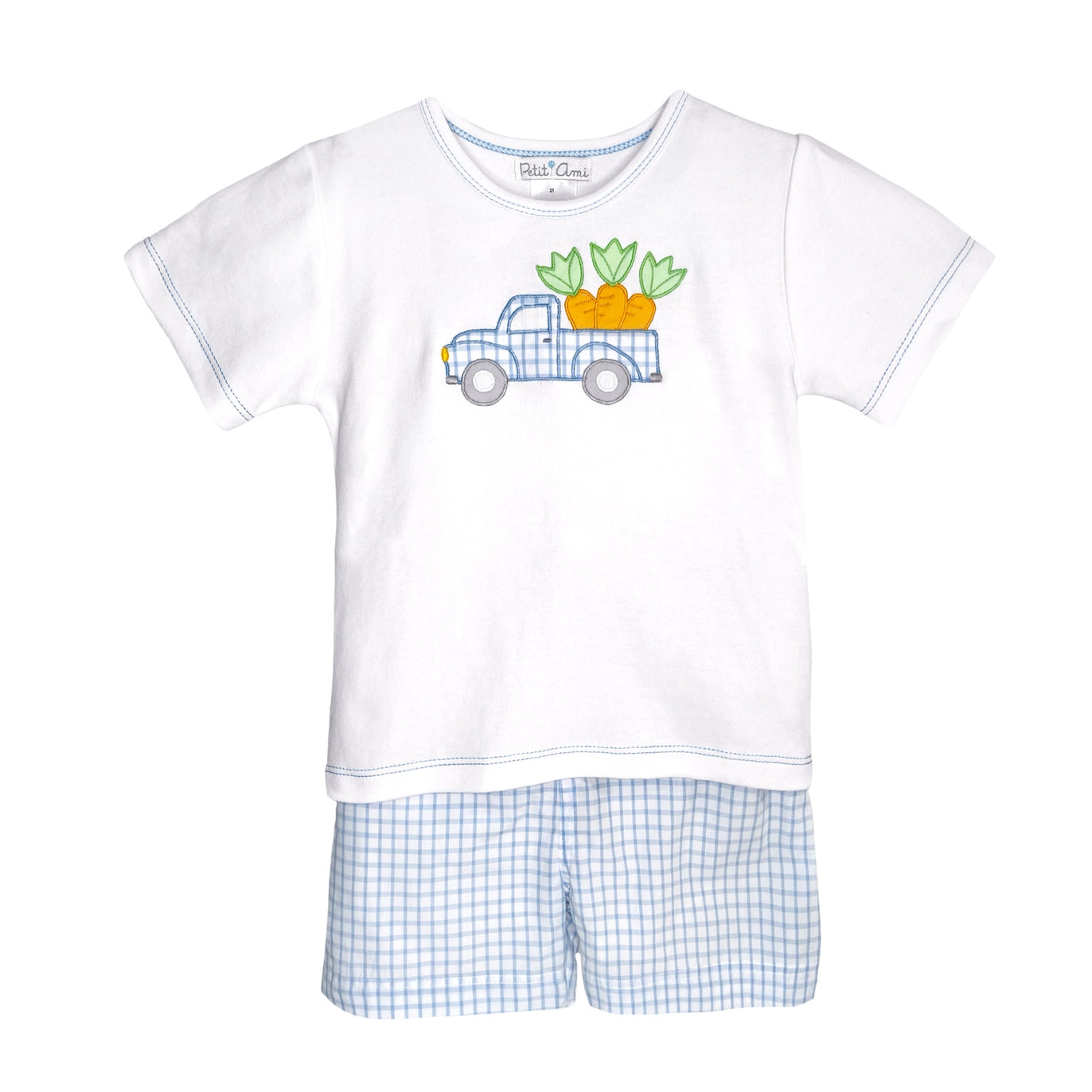 Petit Ami Easter Applique Short Set
