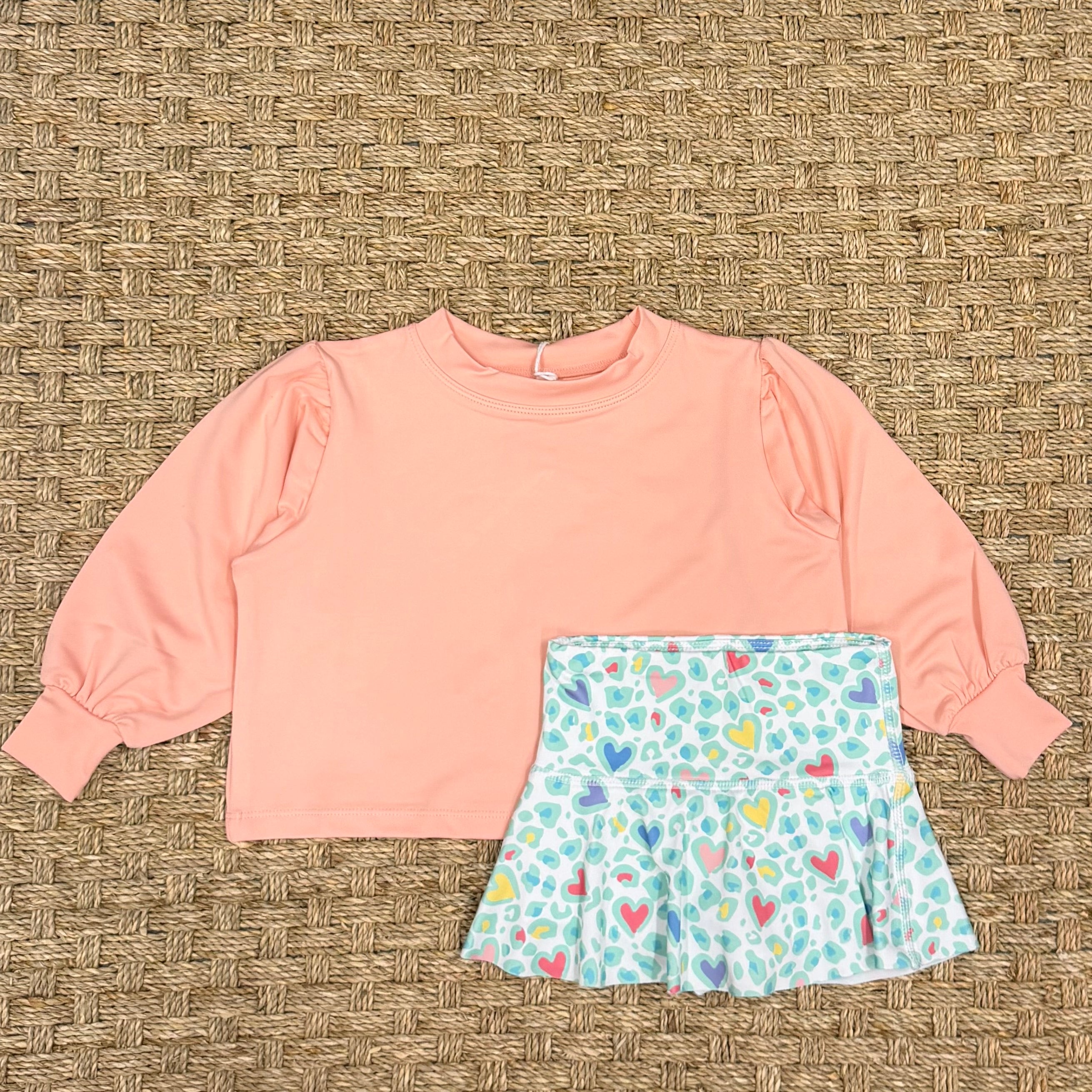 Honesty Puff Sleeve Top, Peach Pearl