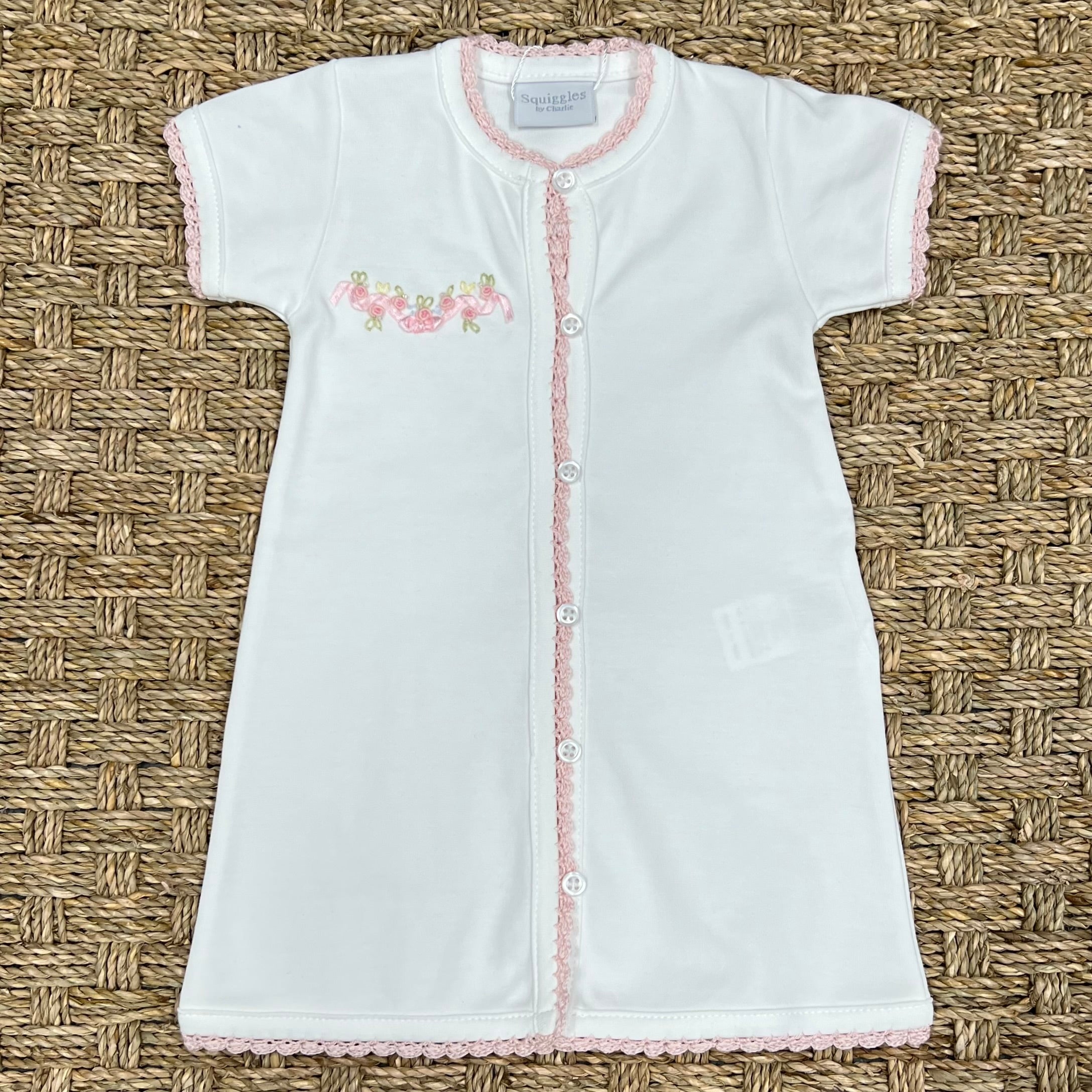 Squiggles Bow Roses Day Gown