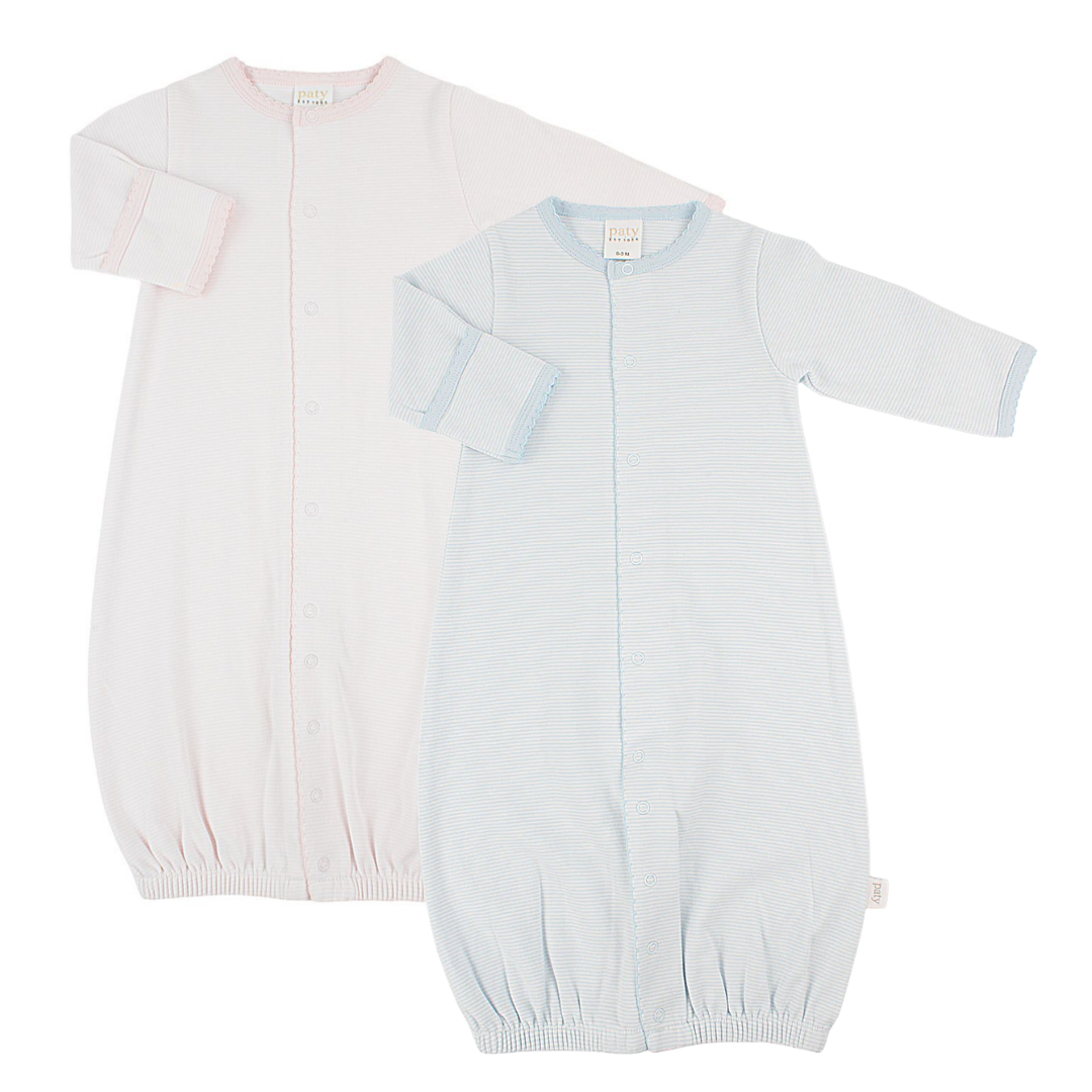 Paty Organic Cotton Striped Converter Gown