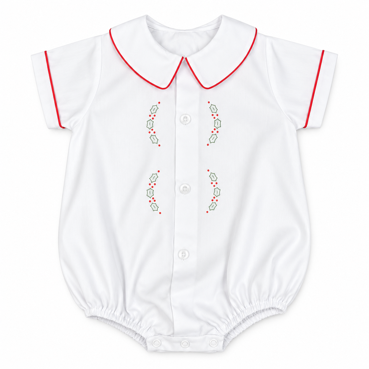 Auraluz Bubble with Red Holly Embroidery