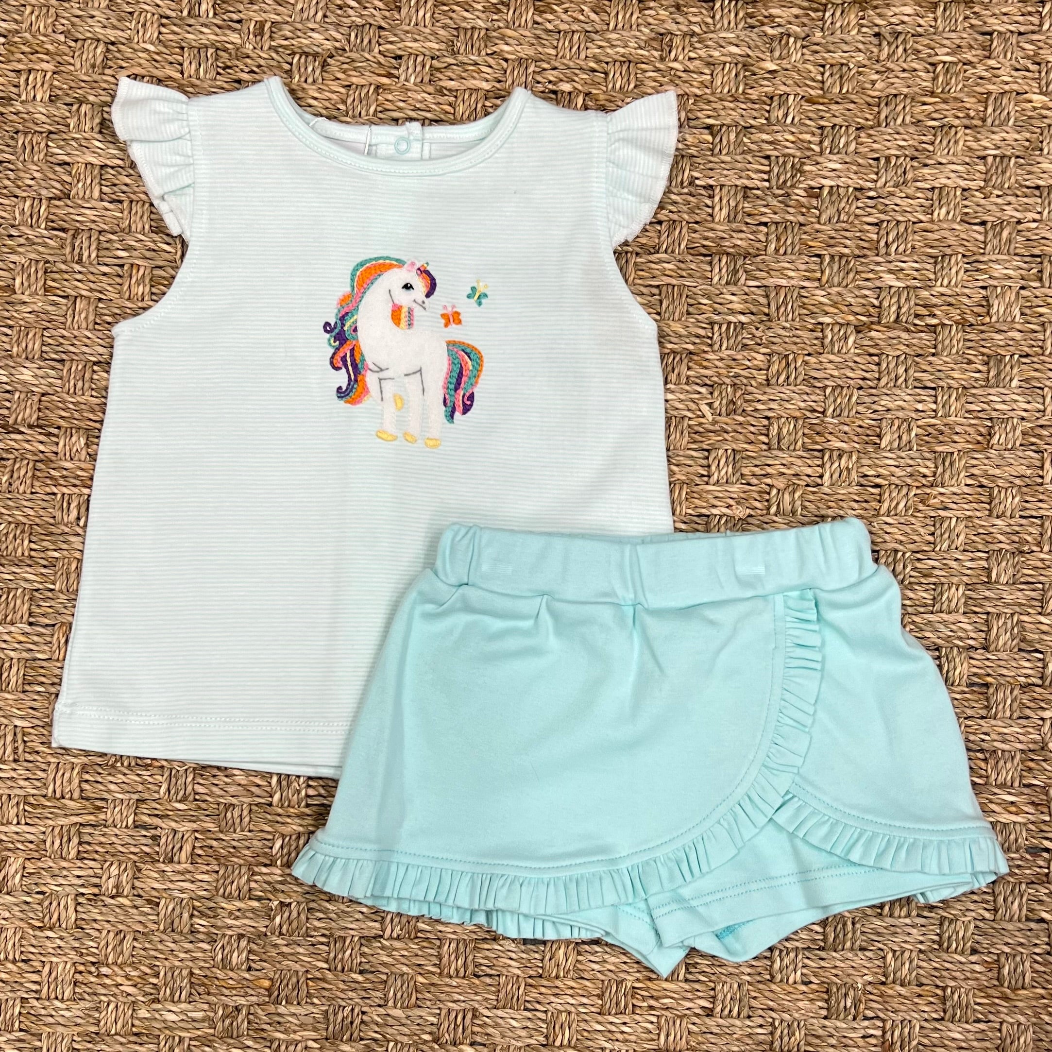 Squiggles Flo & Friends Butterfly Sleeve Skort Set