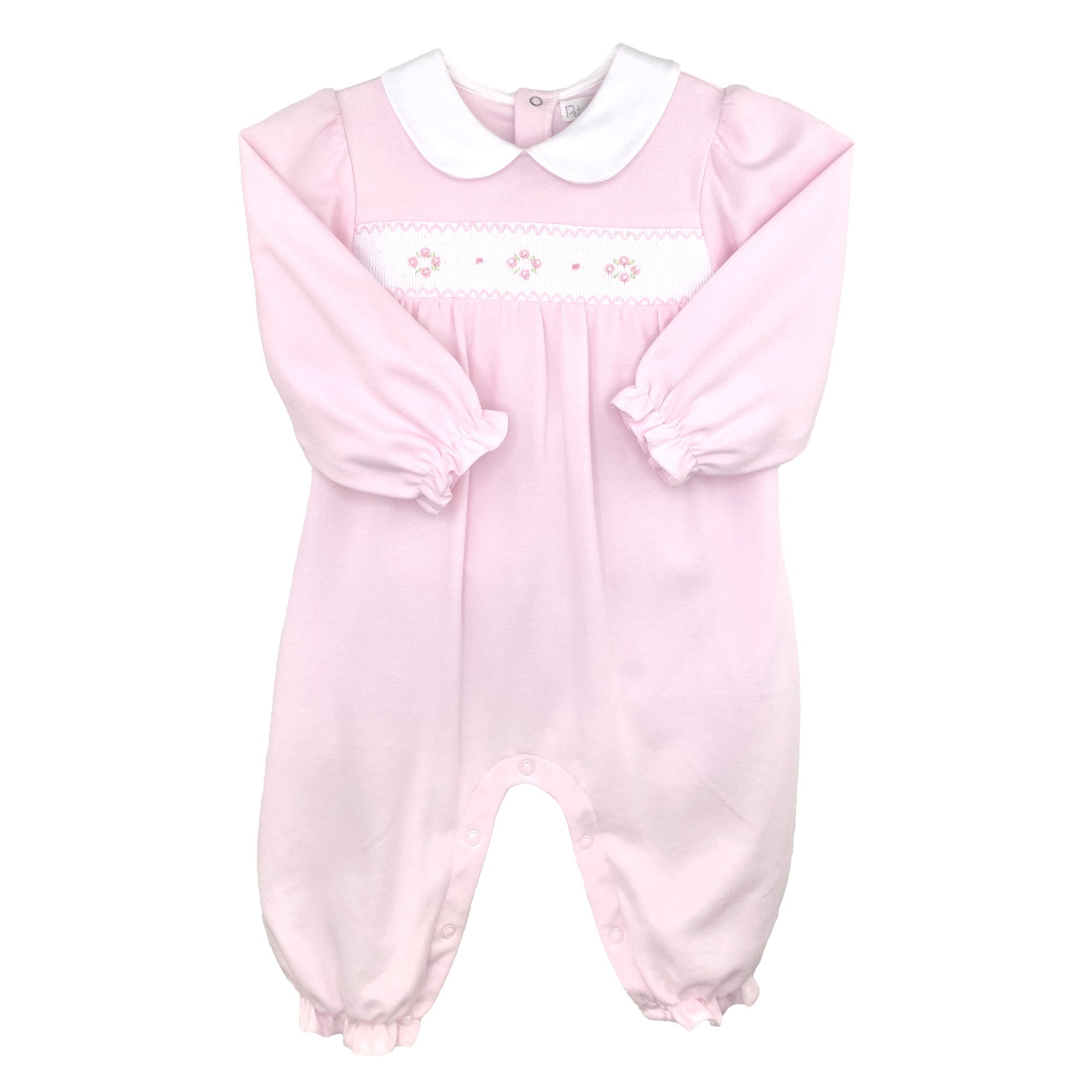 Petit Ami Smocked Flower Knit Longall