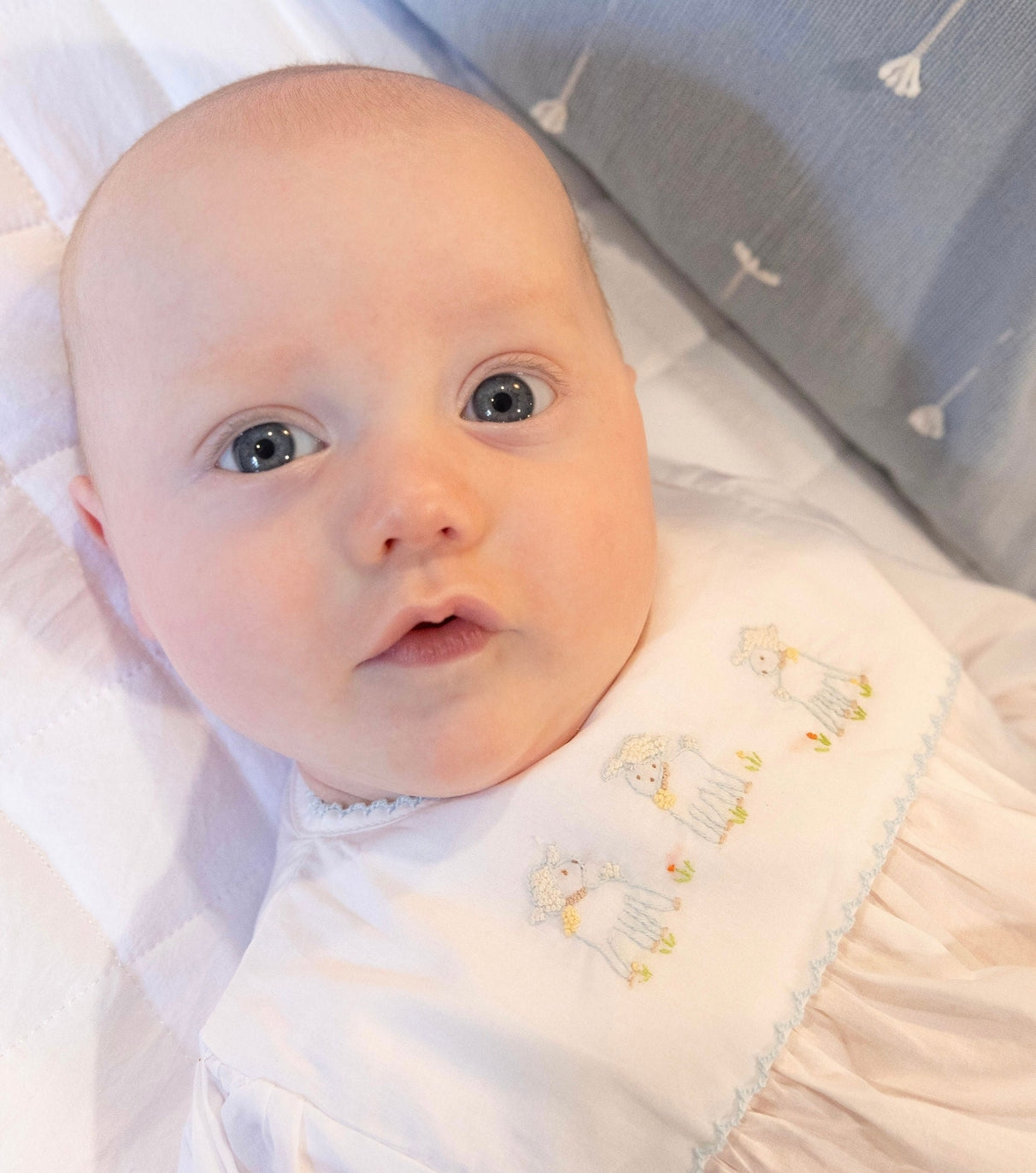 Yellow Lamb Lambikins Woven Daygown