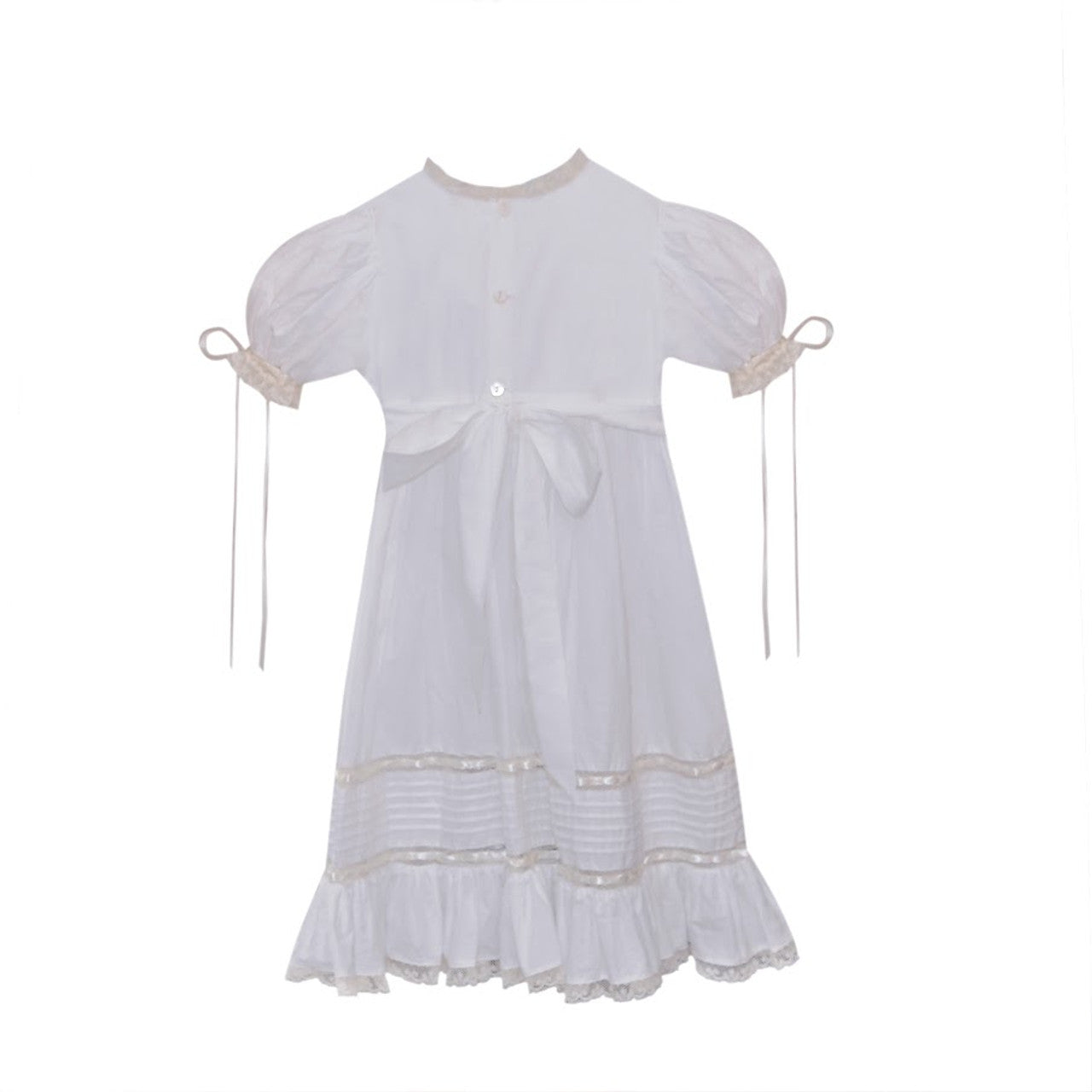 Phoenix & Ren White Margaret Dress, Ecru Lace