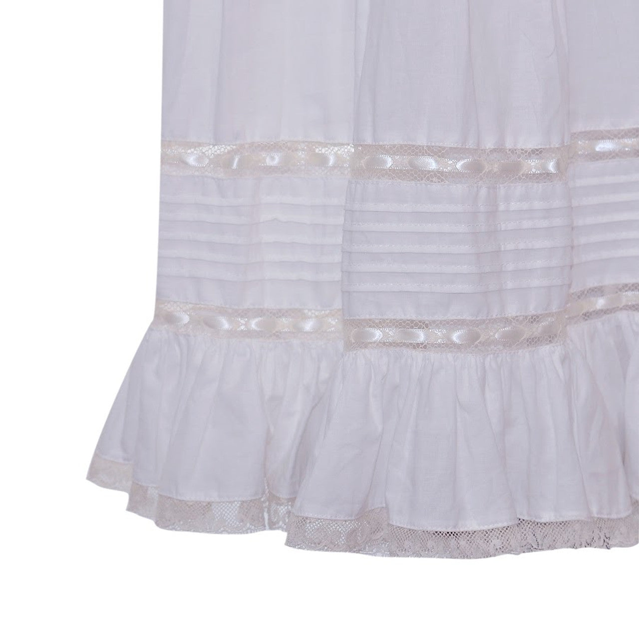 Phoenix & Ren White Margaret Dress, Ecru Lace