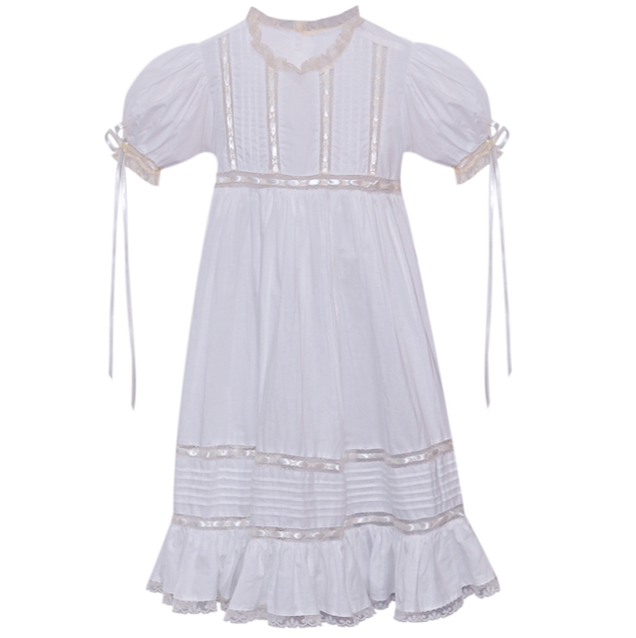Phoenix & Ren White Margaret Dress, Ecru Lace