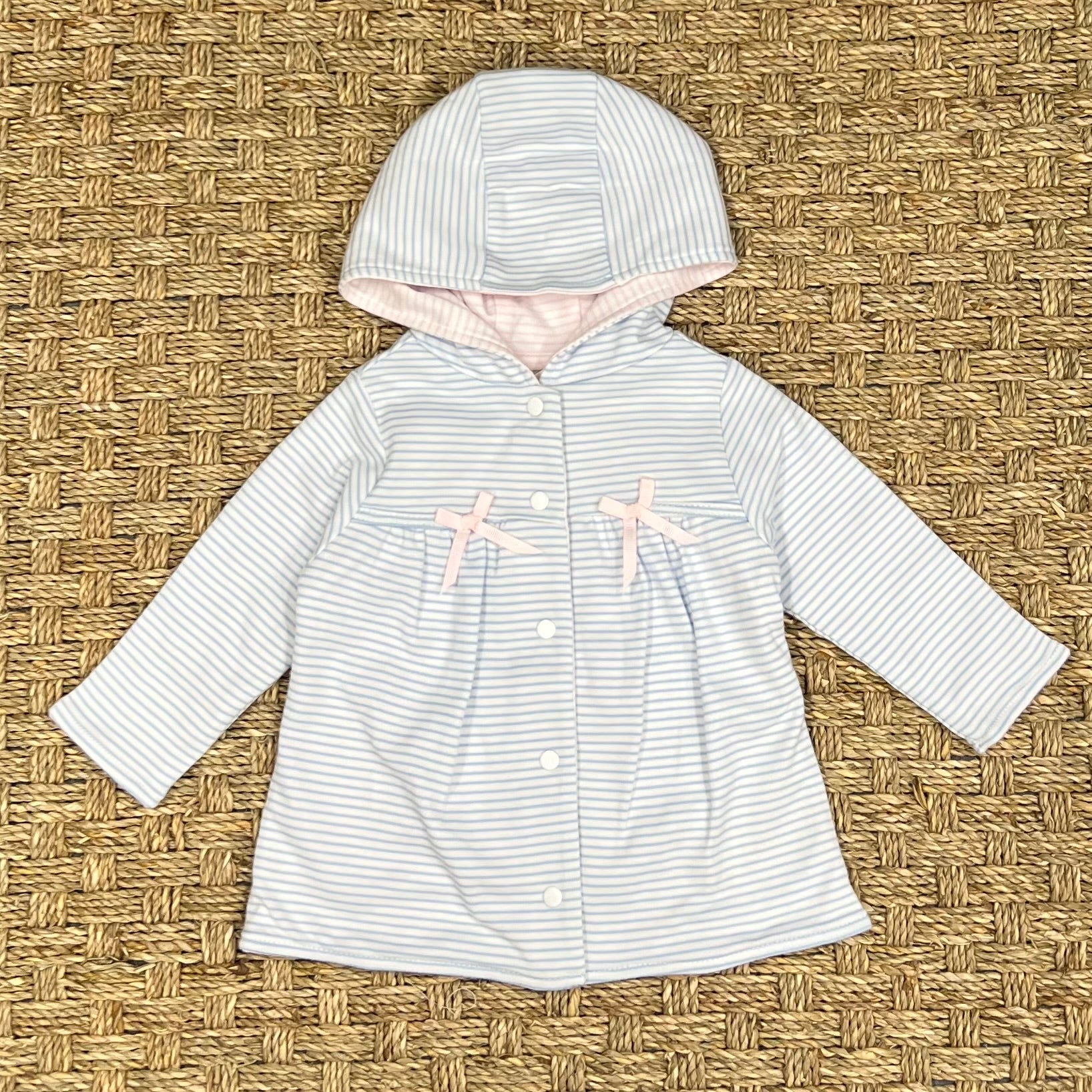 Squiggles Reversible Striped Hooded Jacket