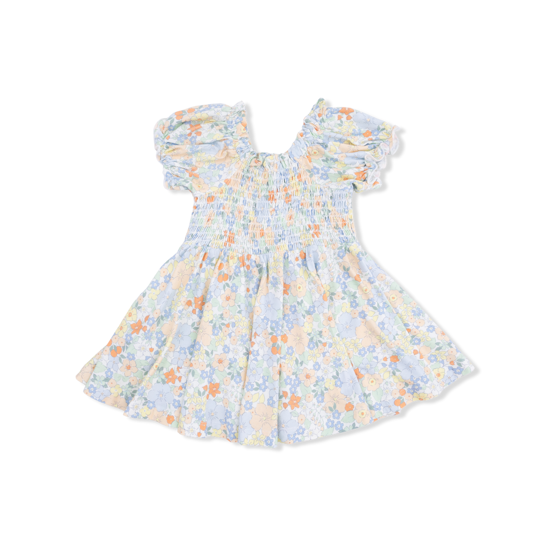 Angel Dear Georgia Floral Smocked Twirly Dress and Bloomer