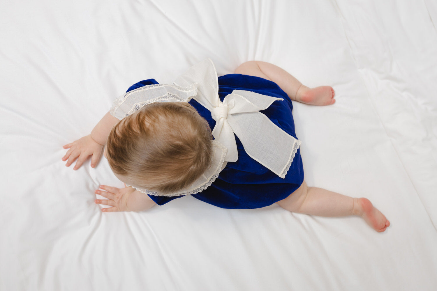 Sal & Pimenta Navy Velvet Romper