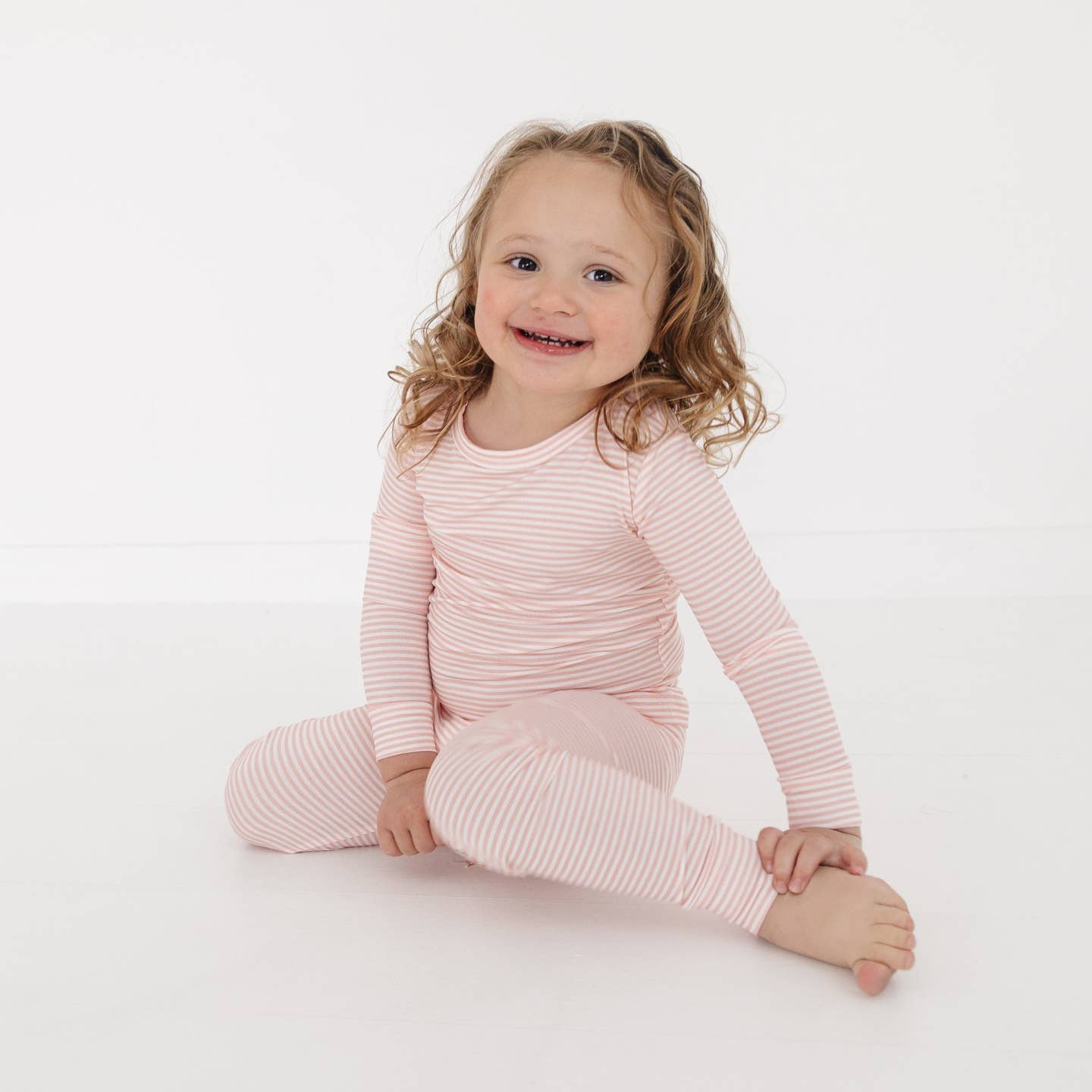 Motette Peony Stripe Bamboo Pajama Set