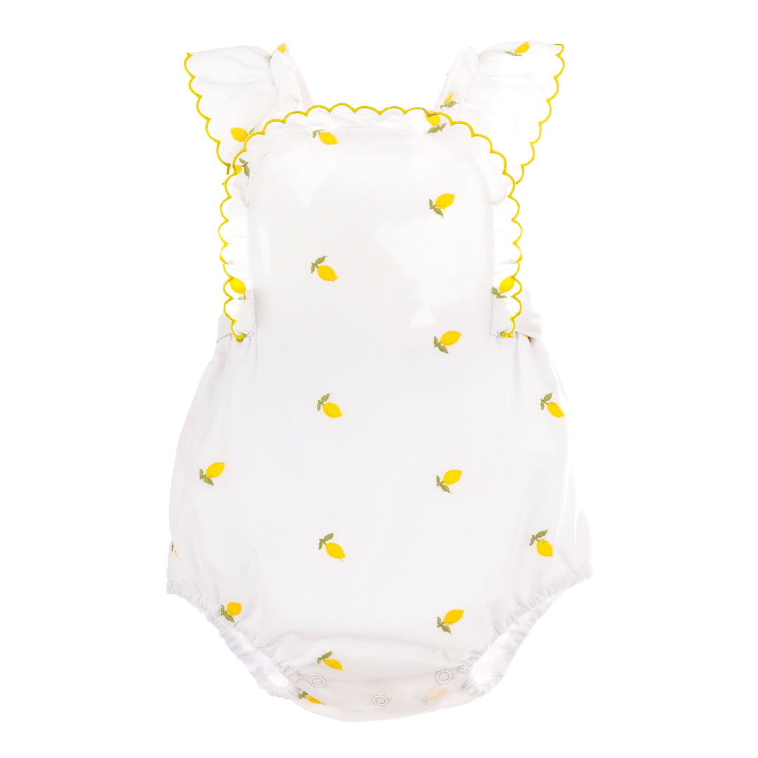Sophie & Lucas Lemon Broderie Sunsuit