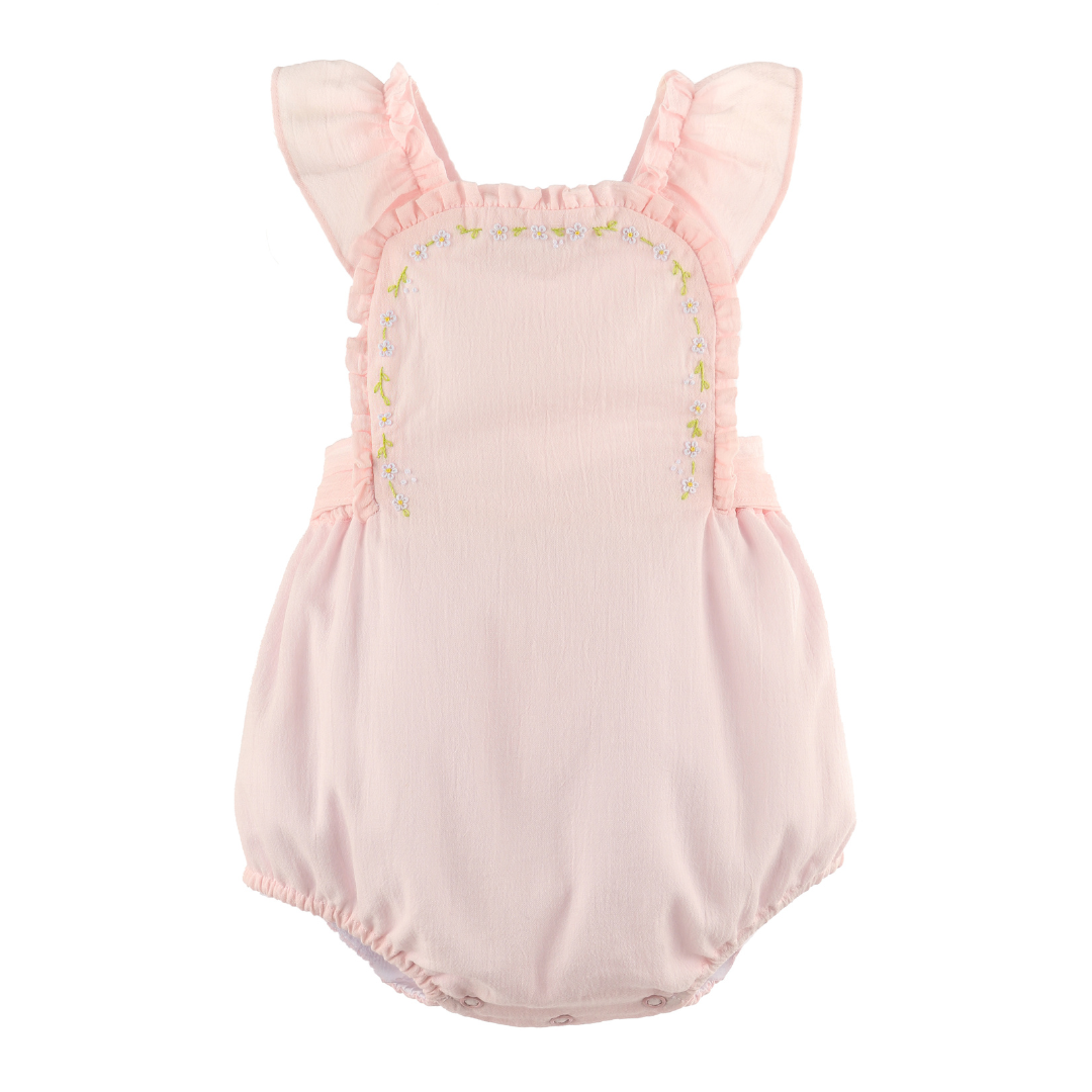 Sophie & Lucas Daisy Chain Sunsuit, Pink