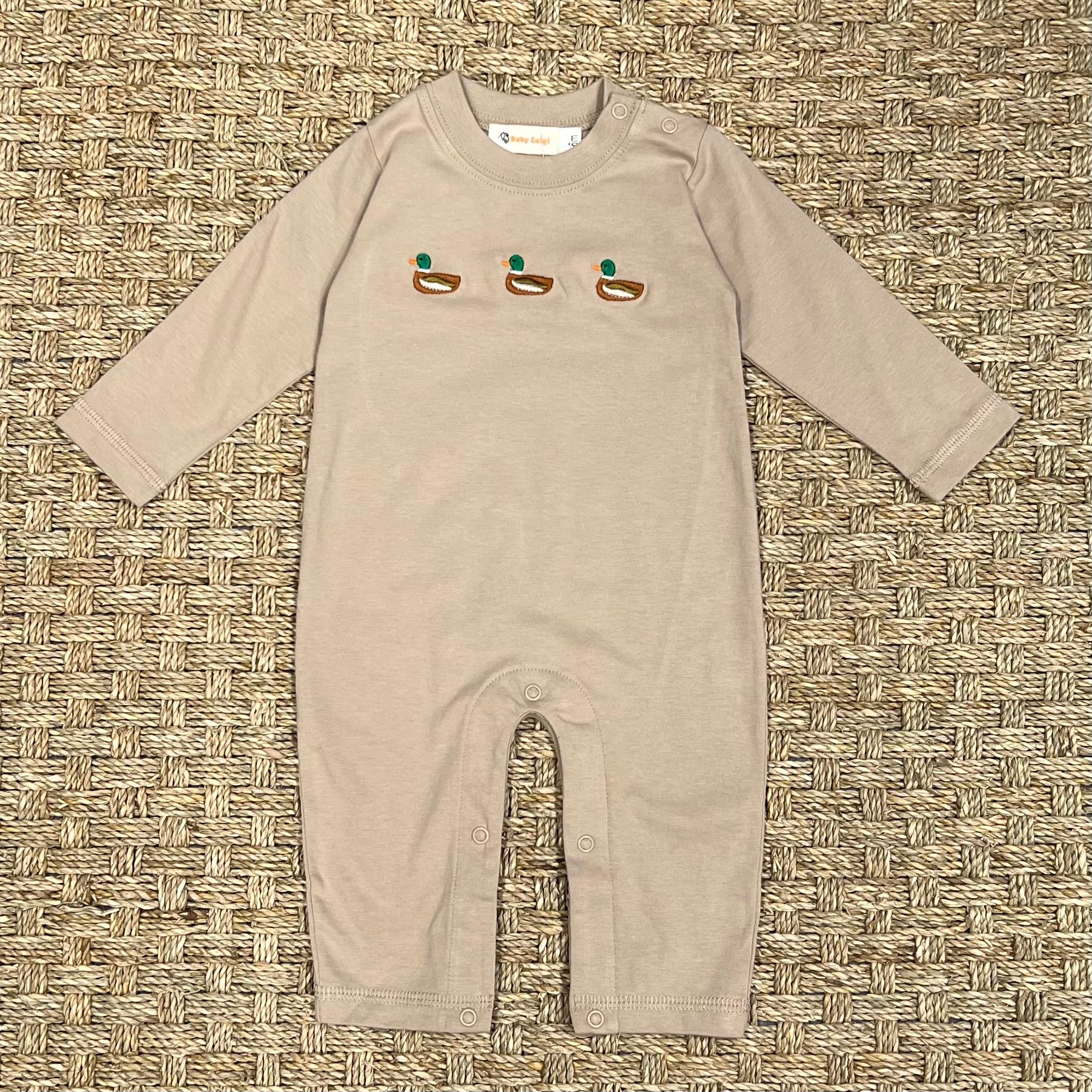Luigi Romper, 3 Mallards on Sand