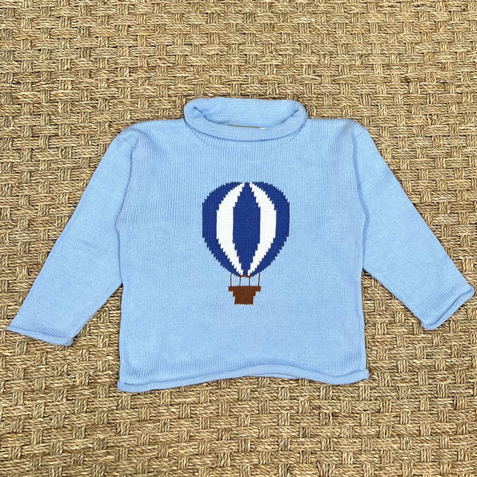 Luigi Rollneck, Hot Air Balloon on Sky Blue