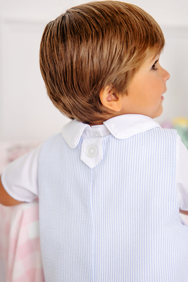 Beaufort Bonnet Prescott Pocket Jon Jon, Breakers Blue Seersucker