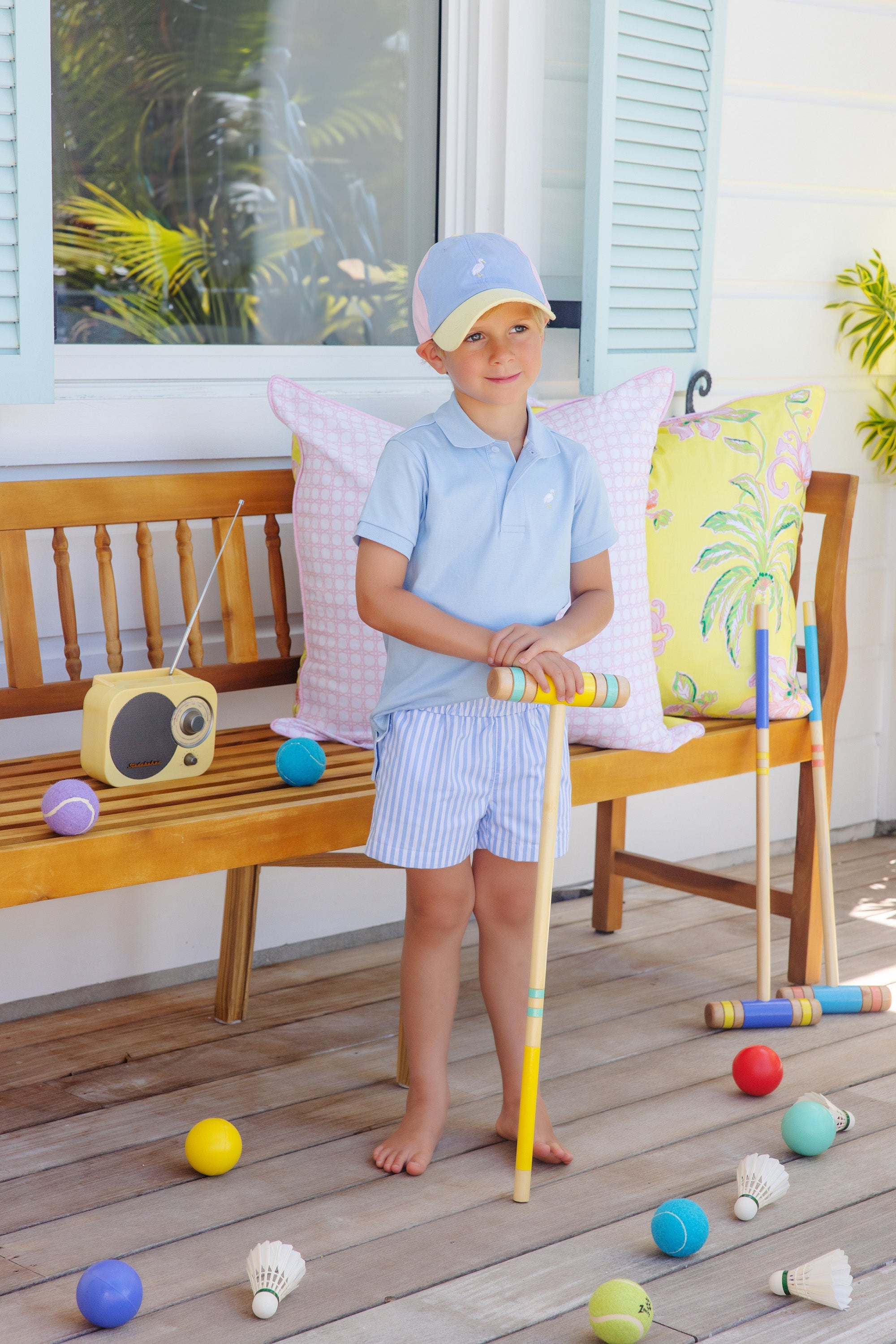 Beaufort Bonnet Sheffield Shorts, Beale Street Blue Stripe