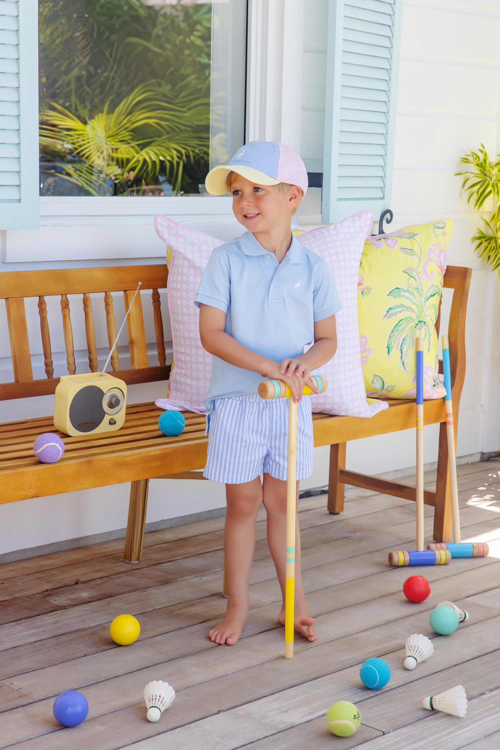 Beaufort Bonnet Sheffield Shorts, Beale Street Blue Stripe