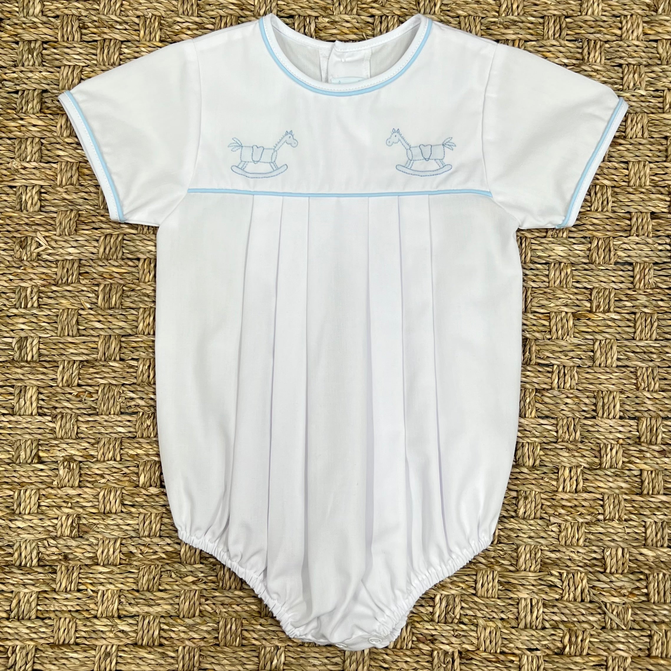 Auraluz White Bubble with Rocking Horse Embroidery