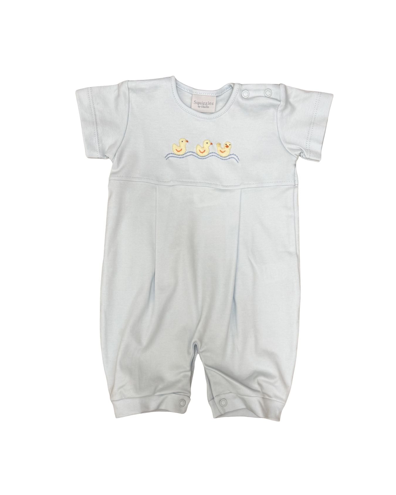 Squiggles Ducks Short Sleeve Romper