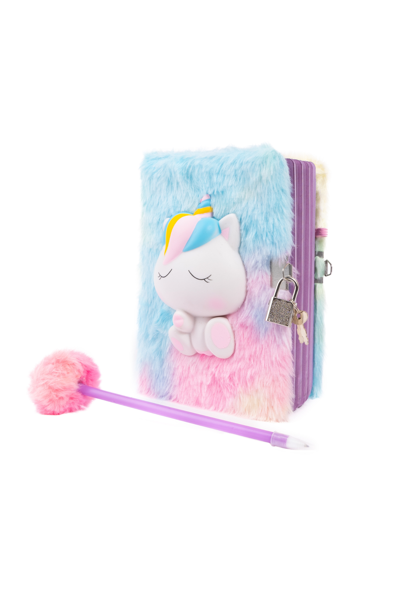 Creative Education Furry Friends Squishy Journal, Unicorn