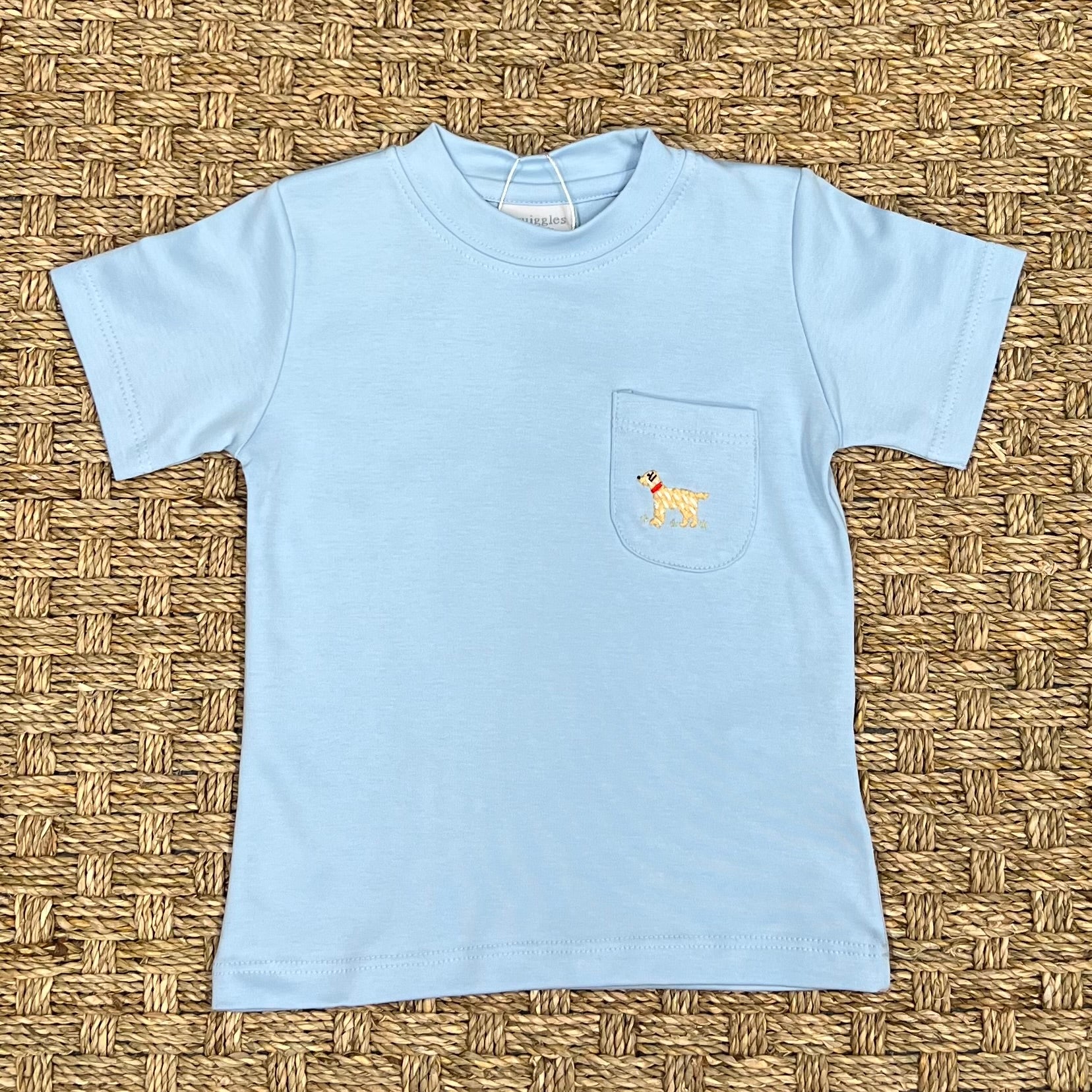 Squiggles Blue Mini Winston Pocket Tee