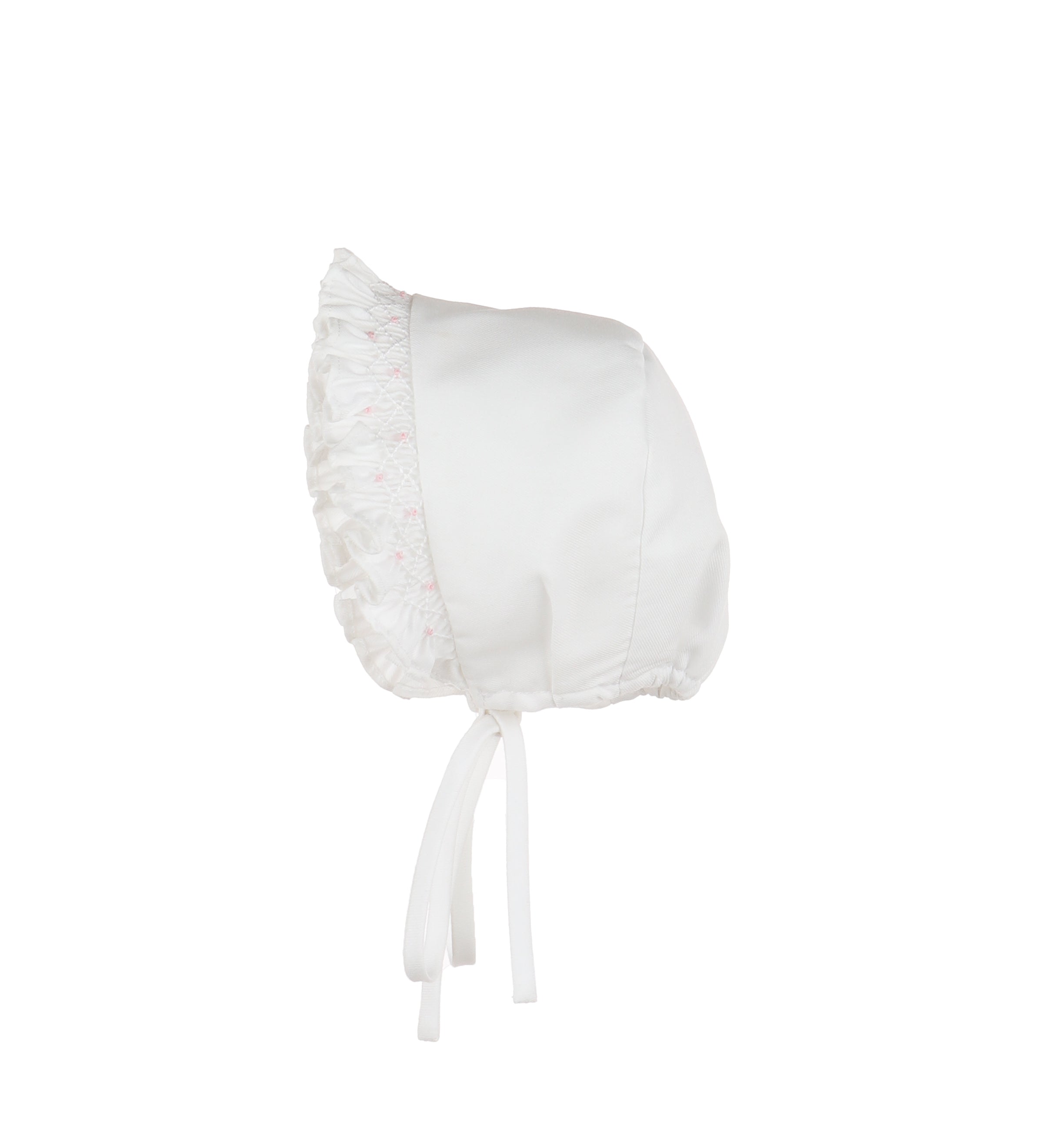 Luli & Me Classic Embroidery Feston Bishop, Pink