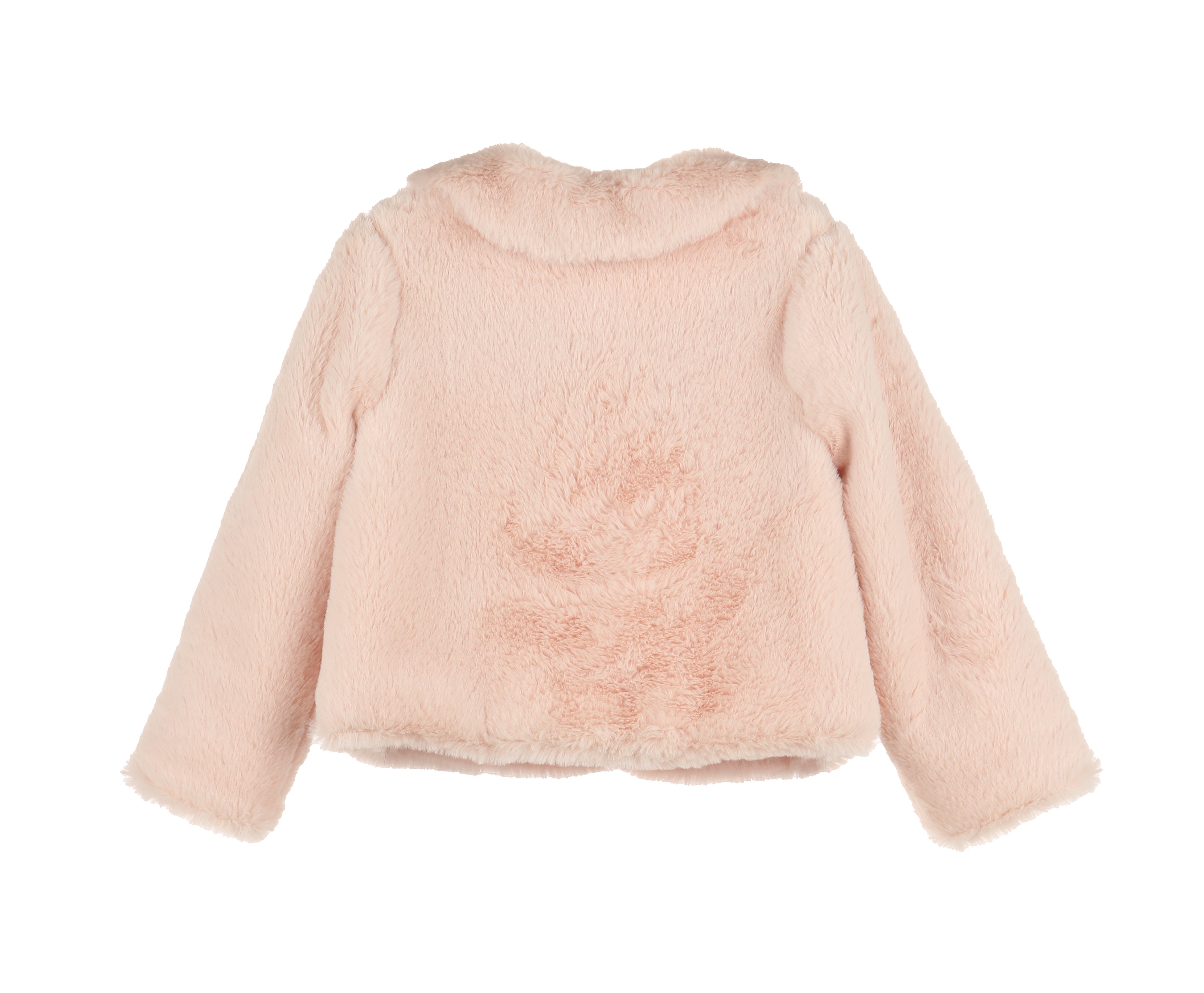 Luli & Me Cozy Fuzzy Coat, Rose