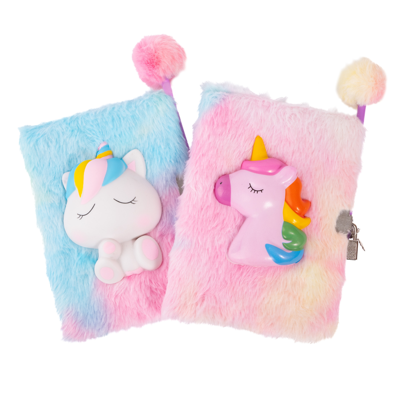 Creative Education Furry Friends Squishy Journal, Unicorn