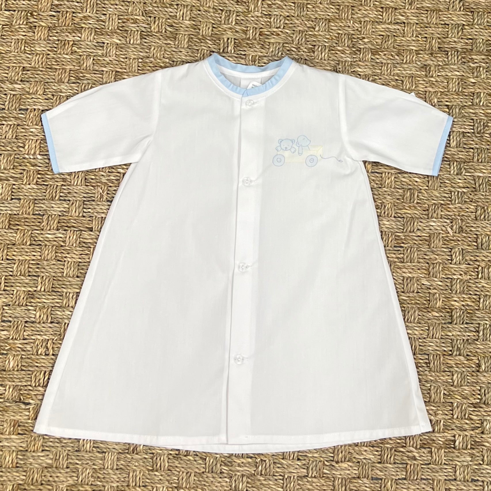 Auraluz Daygown with Blue Wagon Embroidery