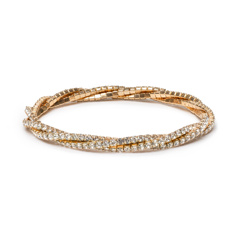 Creative Education Boutique Diamante Twist Bracelet