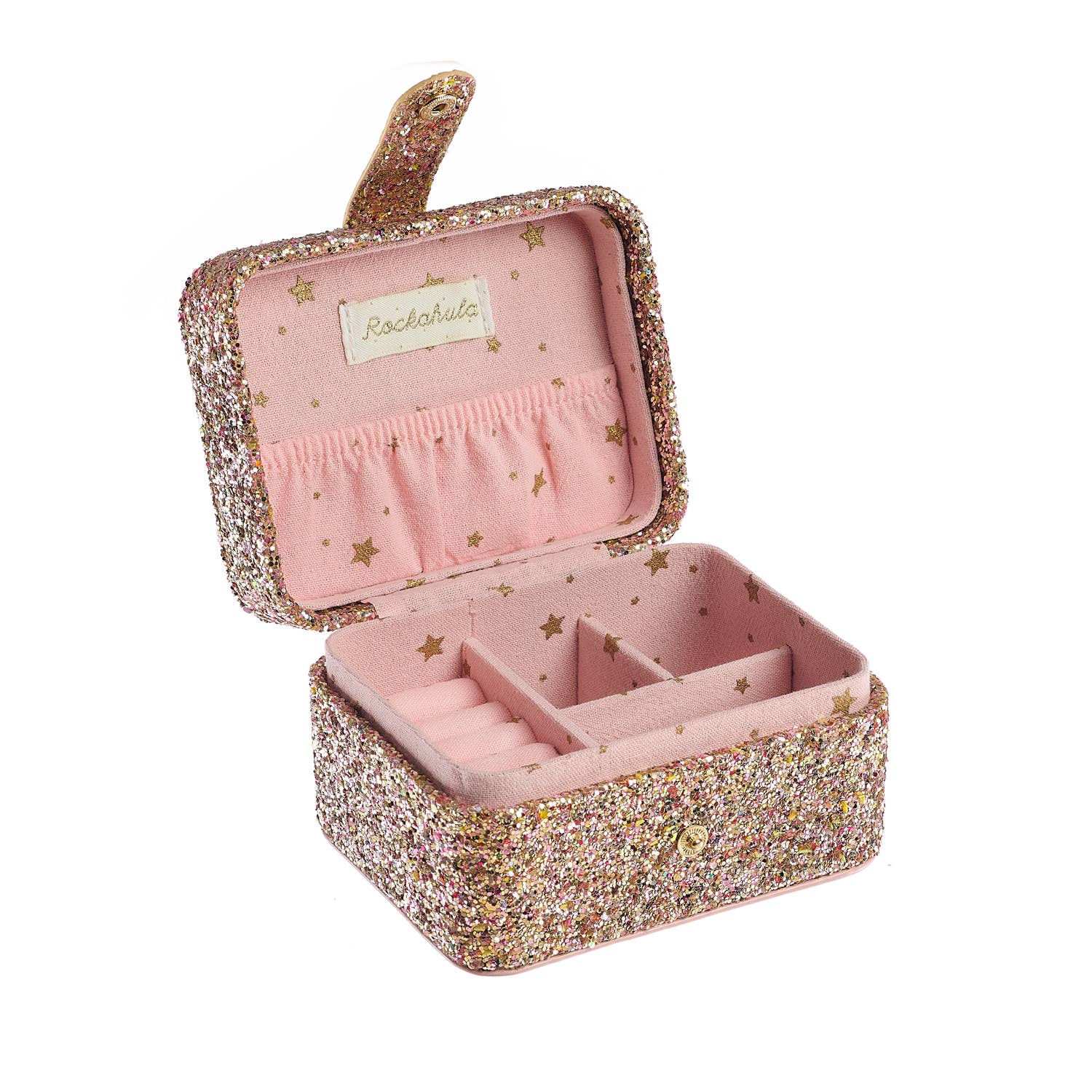 Rockahula Confetti Glitter Gold Jewellery Box